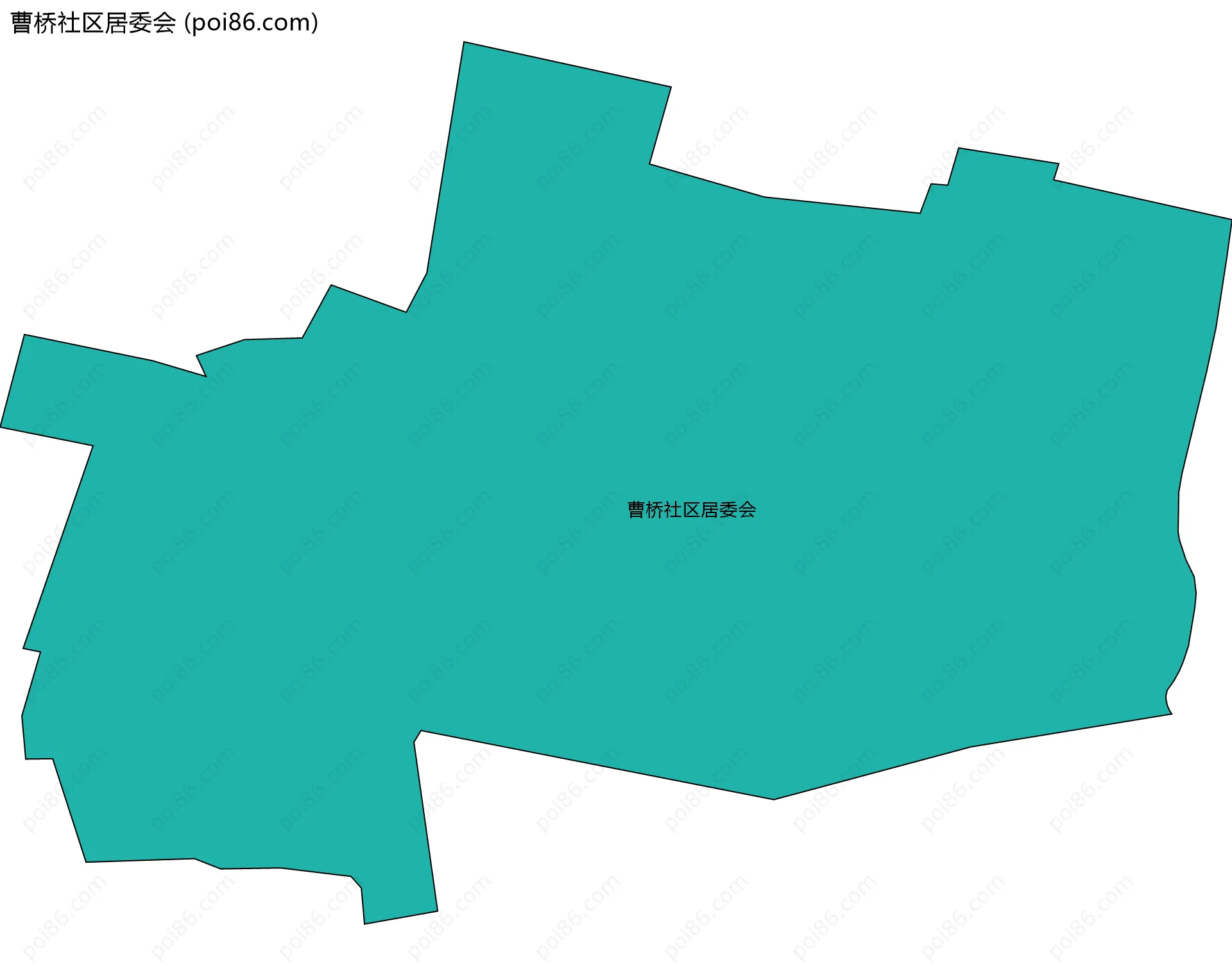 曹桥社区居委会边界地图