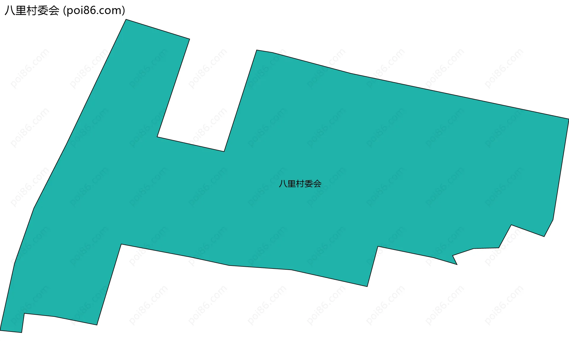 八里村委会边界地图