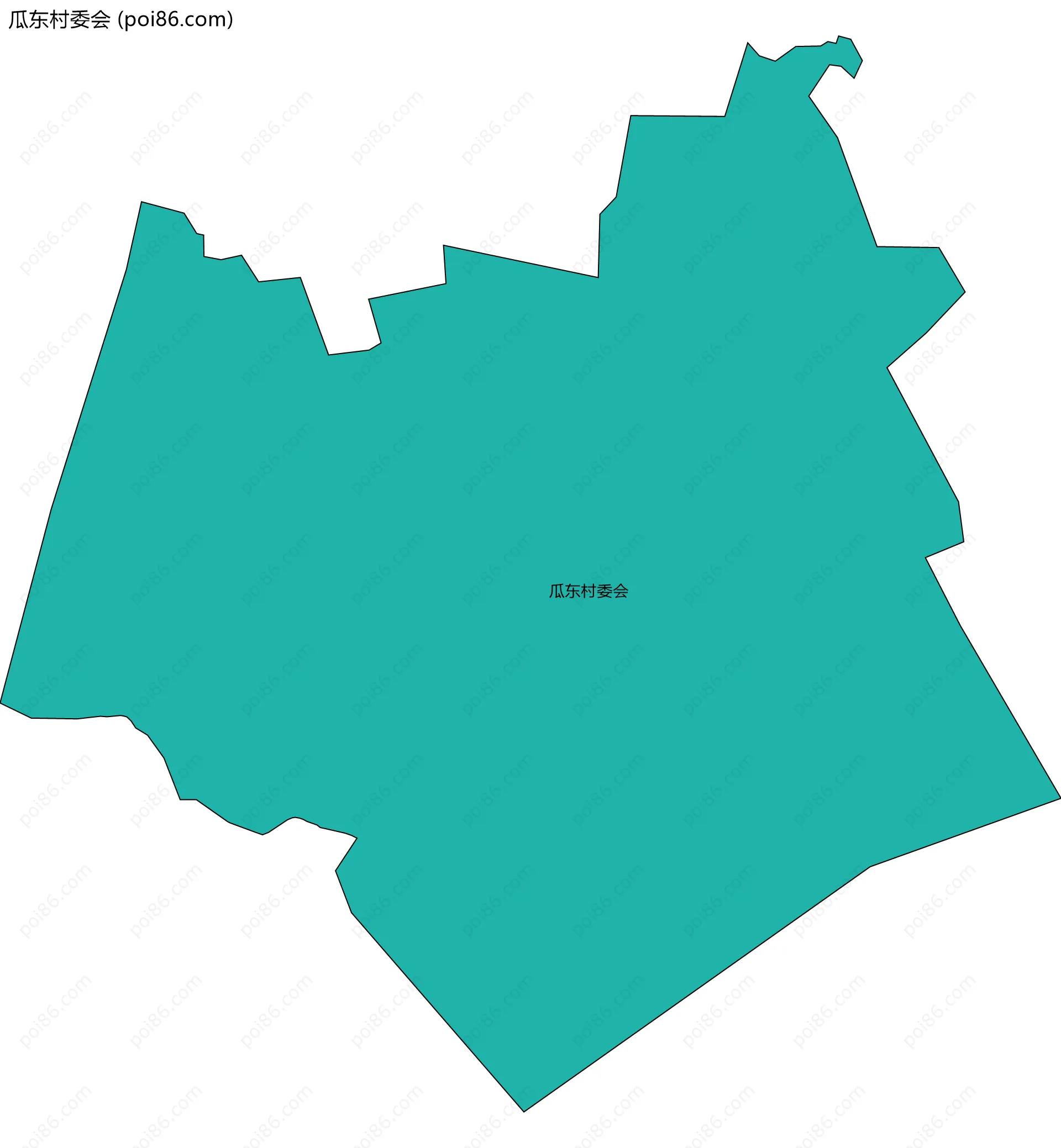 瓜东村委会边界地图