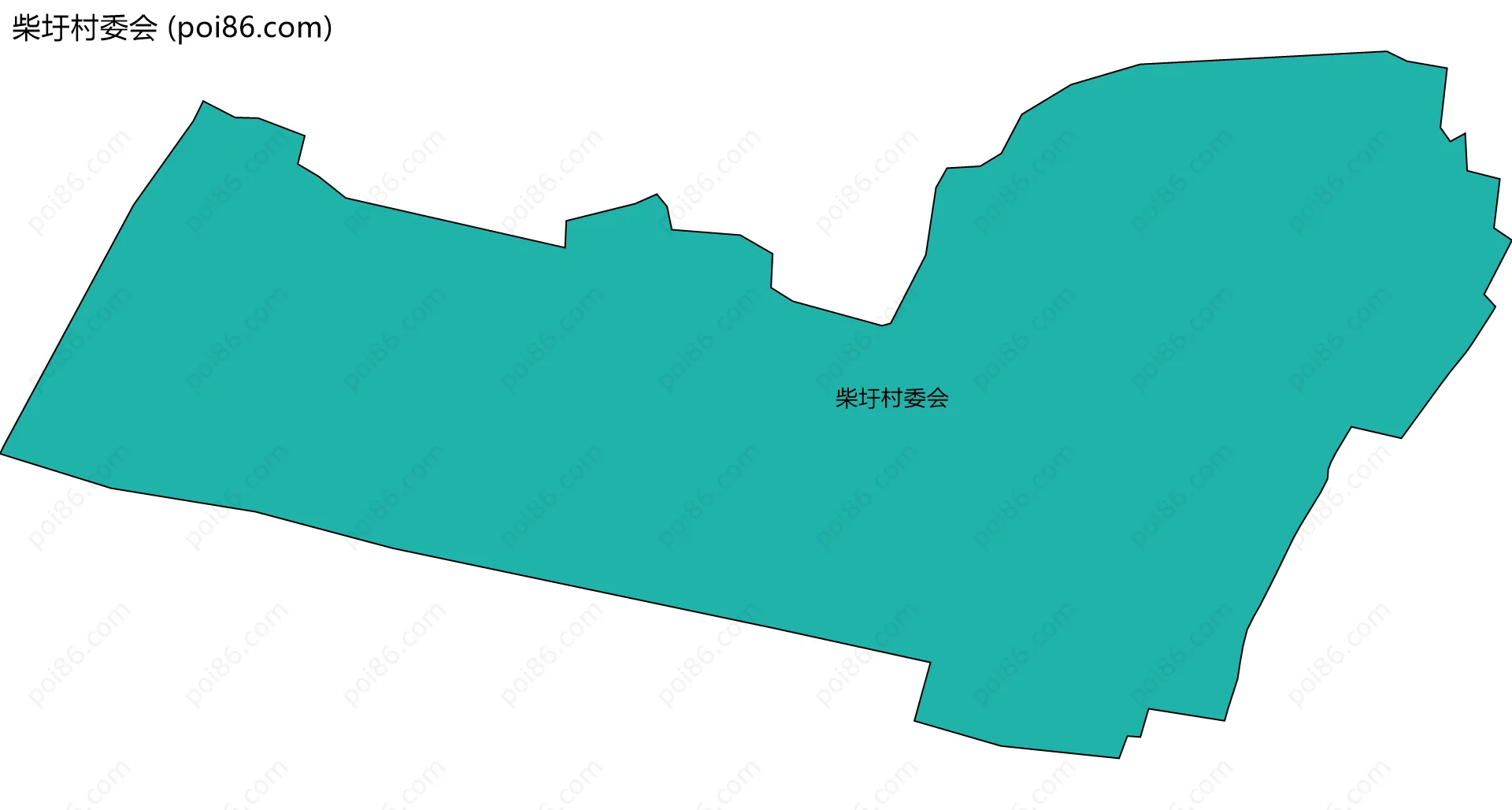 柴圩村委会边界地图