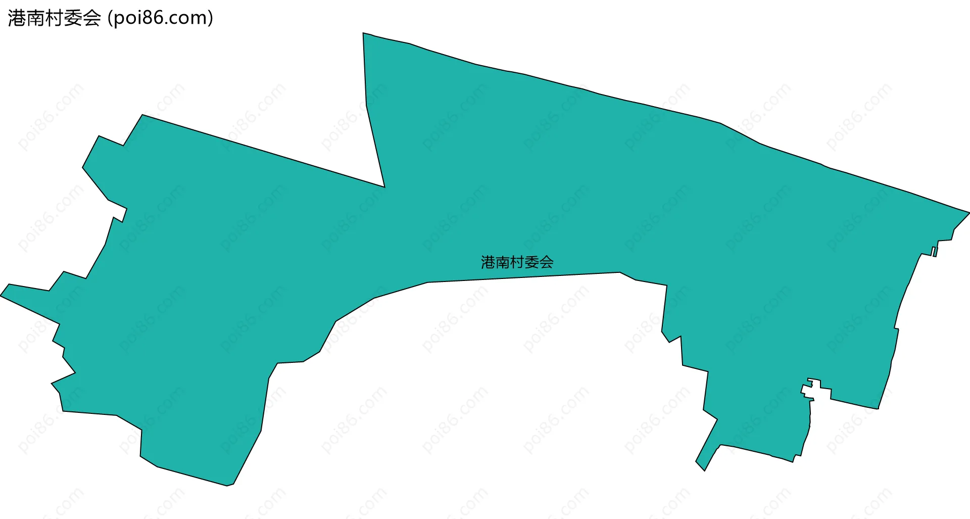 港南村委会边界地图