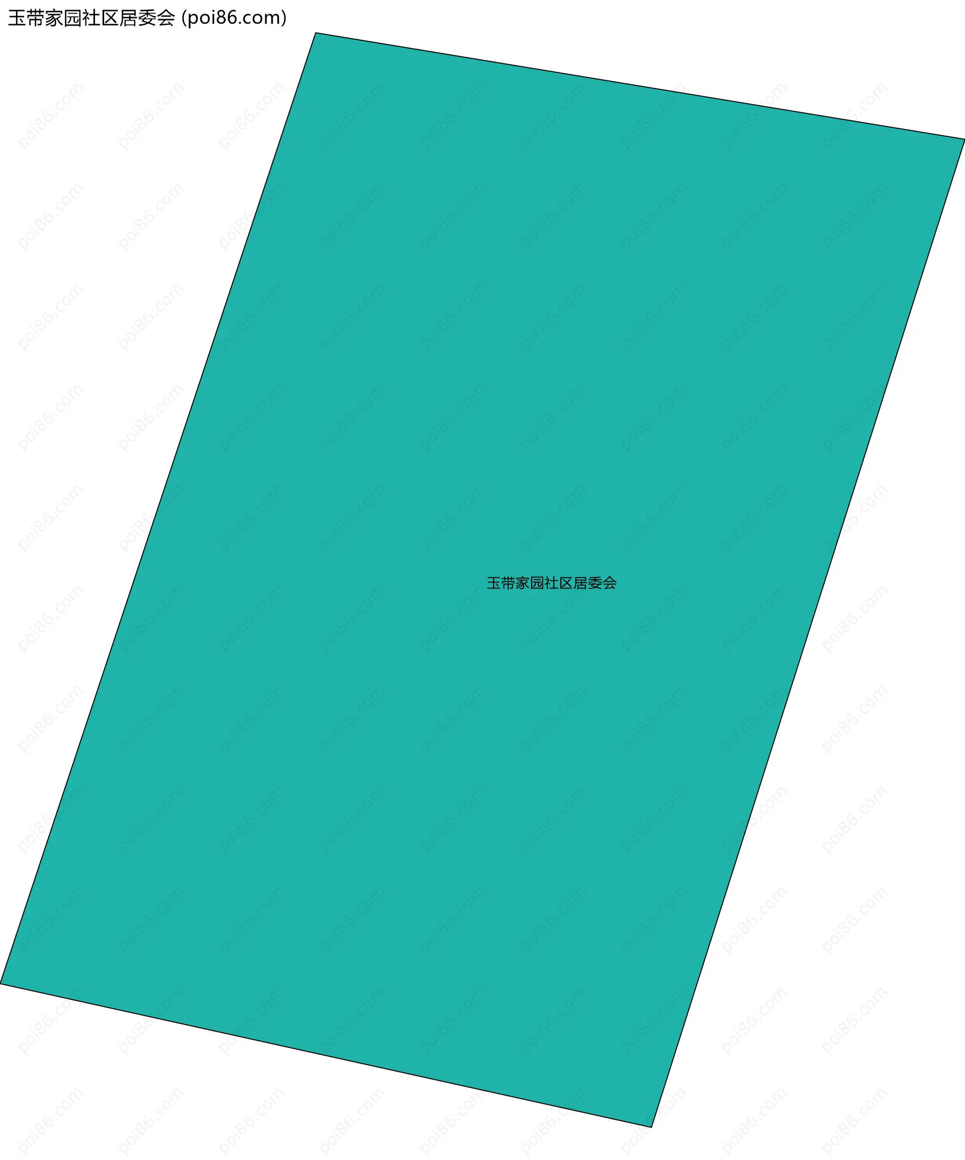 玉带家园社区居委会边界地图