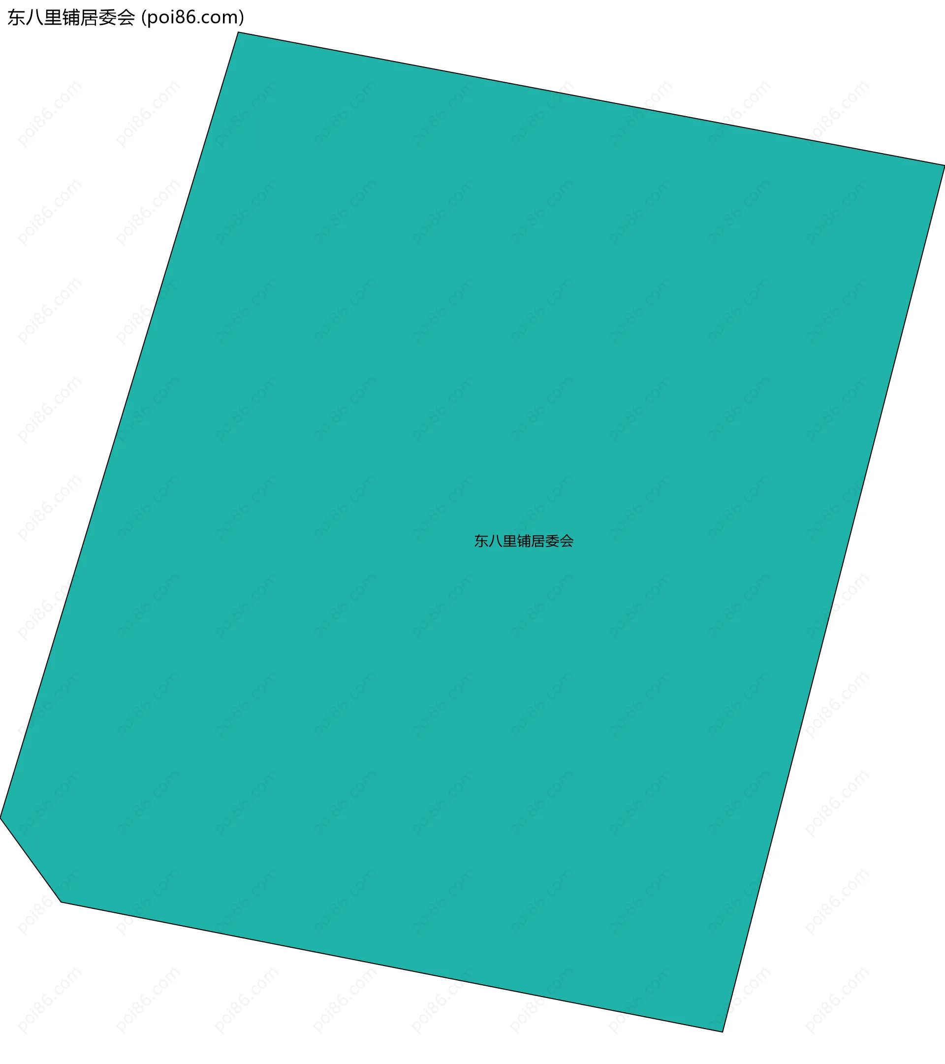 东八里铺居委会边界地图