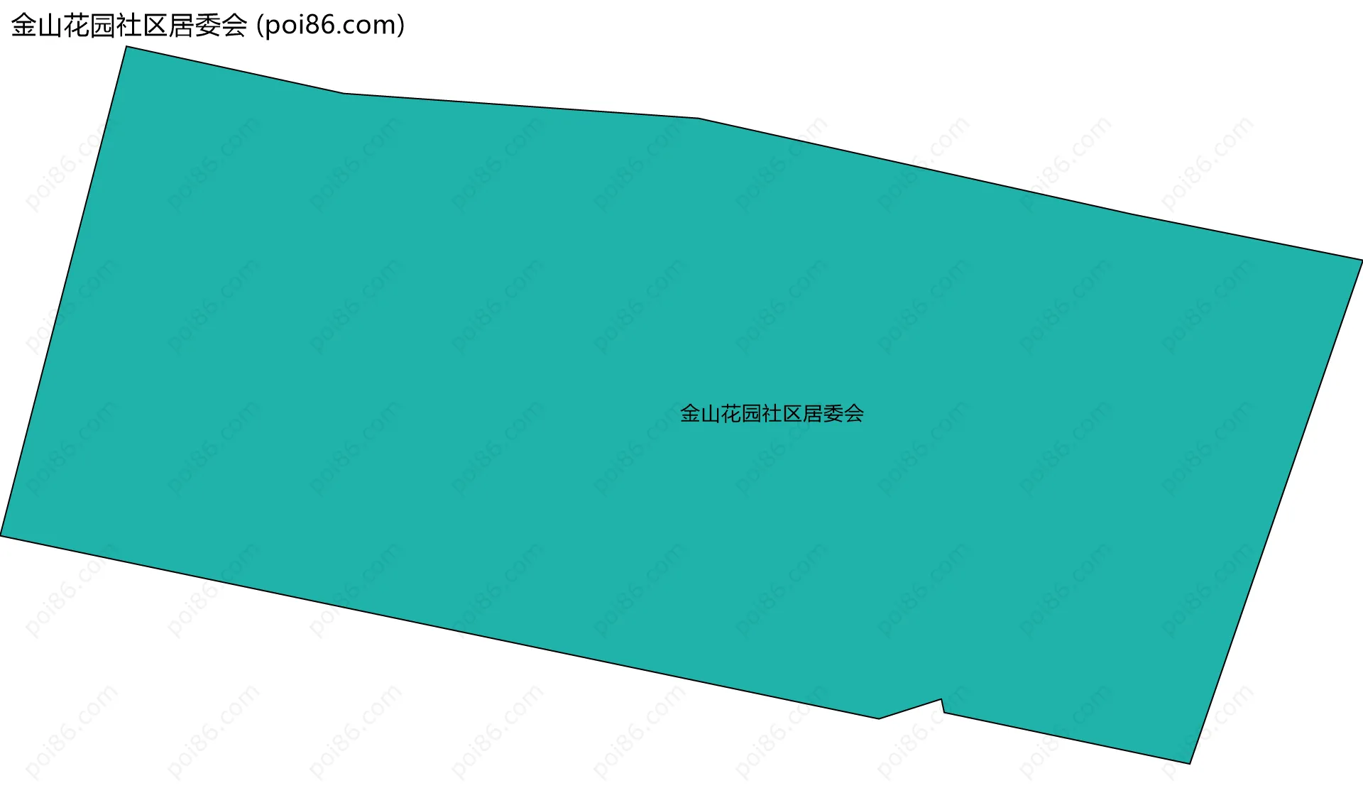 金山花园社区居委会边界地图