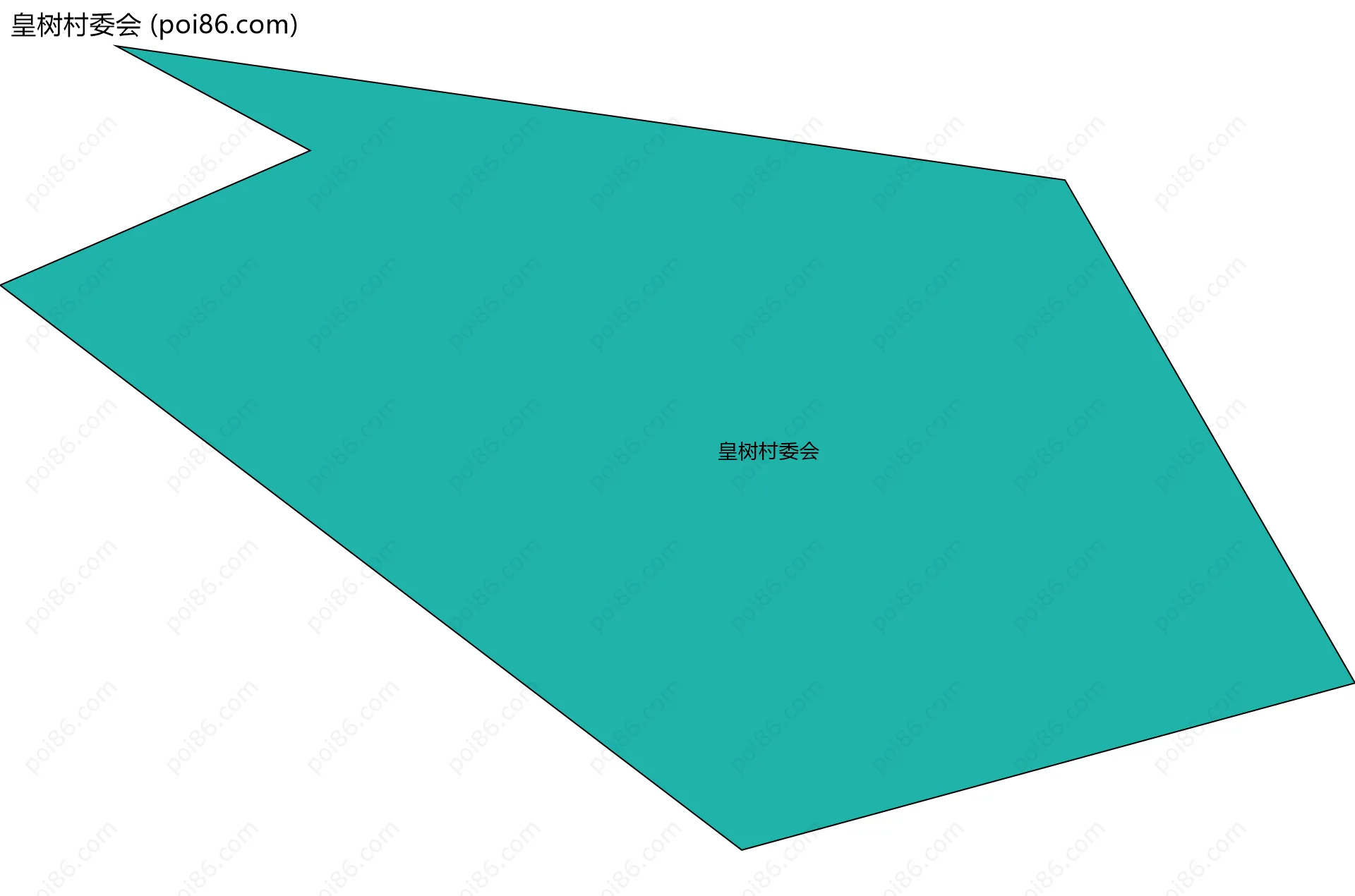 皇树村委会边界地图