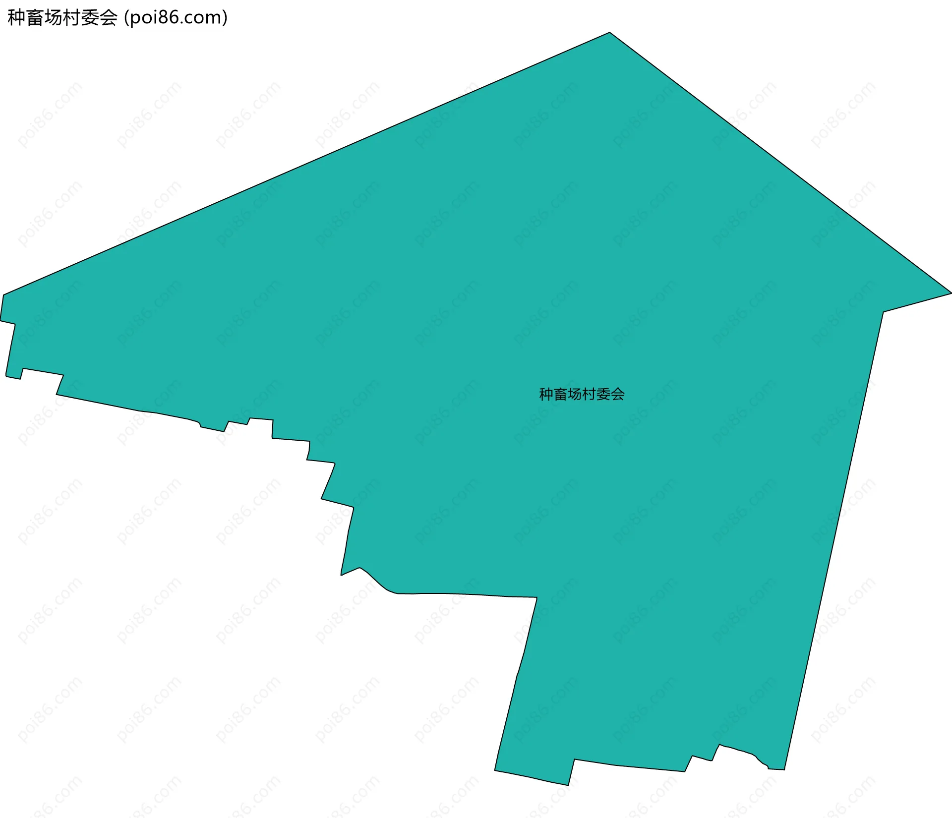 种畜场村委会边界地图
