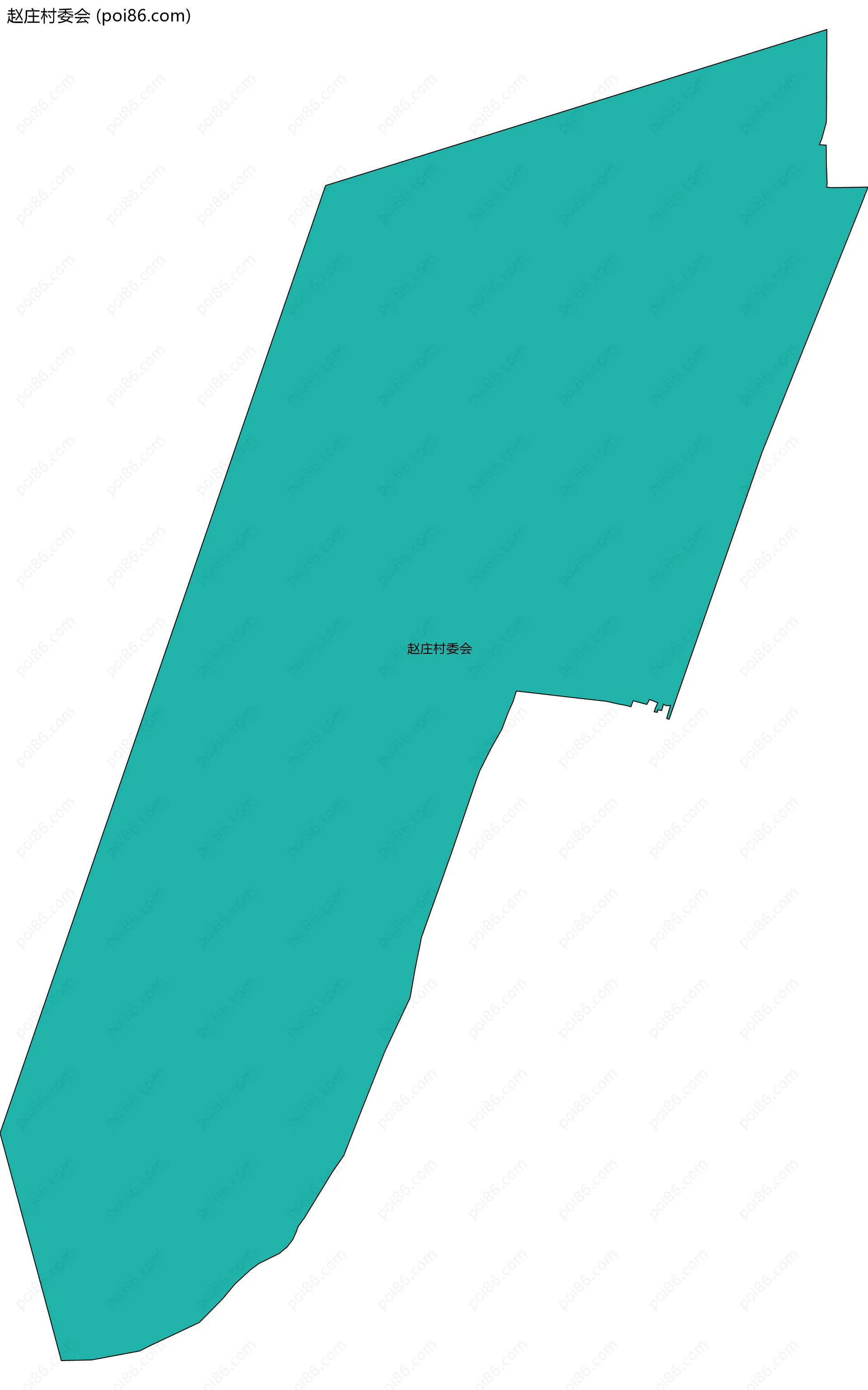 赵庄村委会边界地图