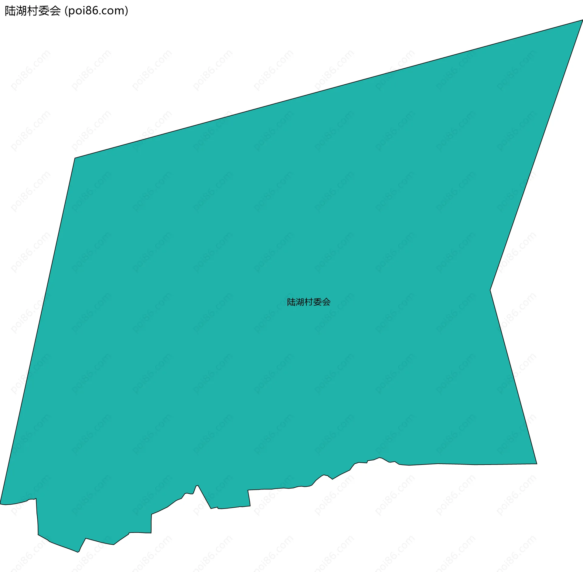 陆湖村委会边界地图