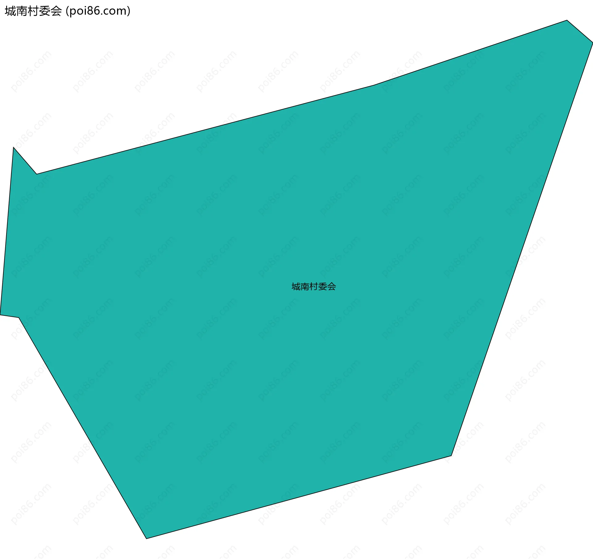 城南村委会边界地图