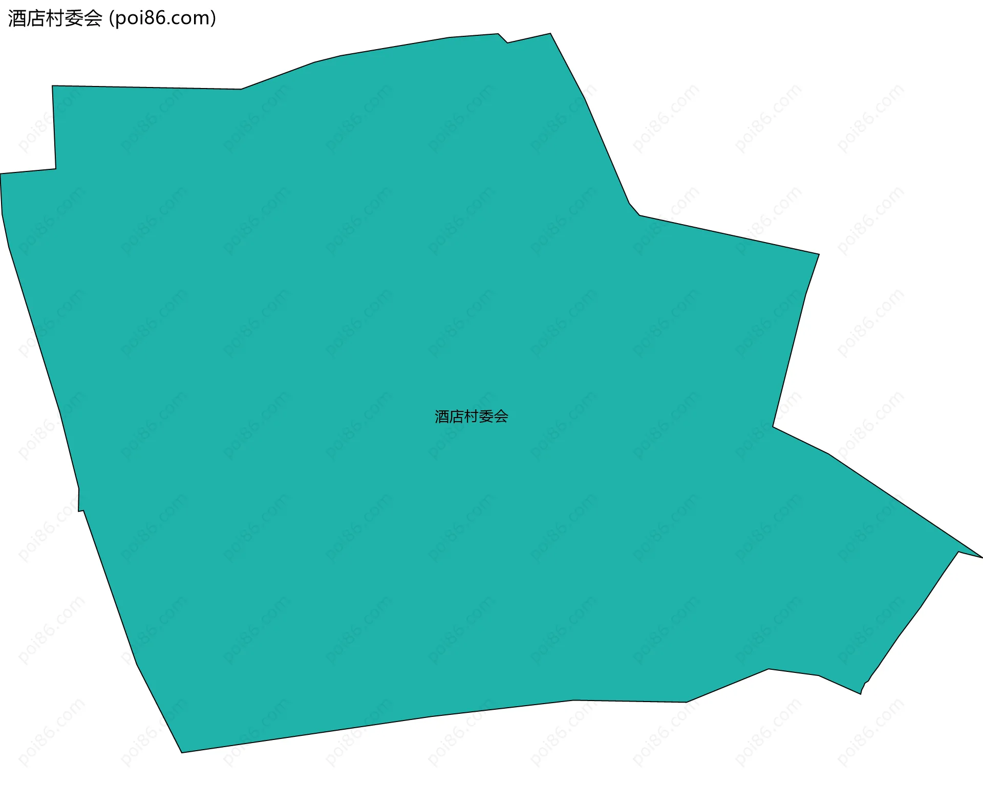 酒店村委会边界地图