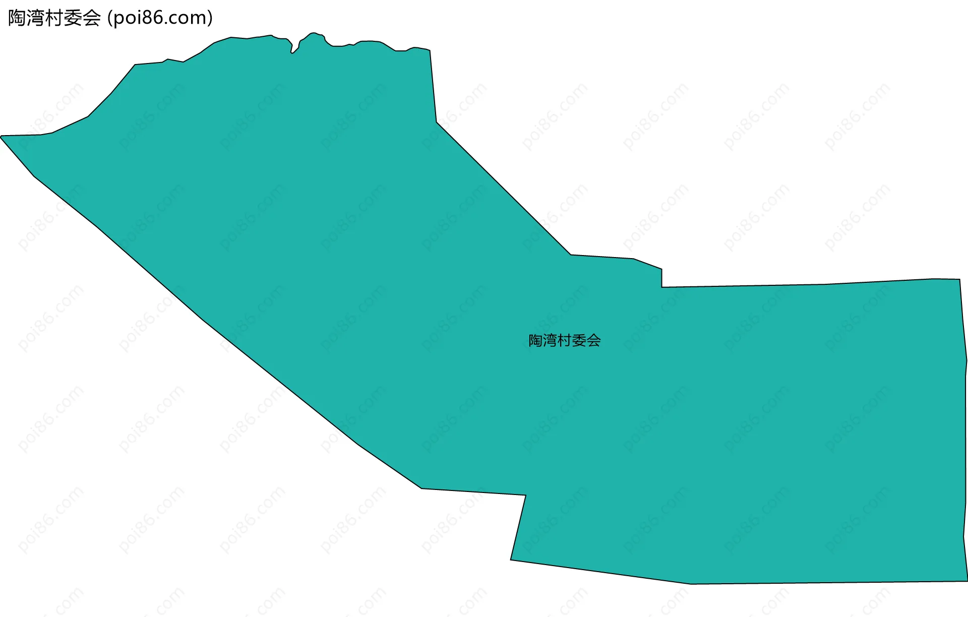 陶湾村委会边界地图