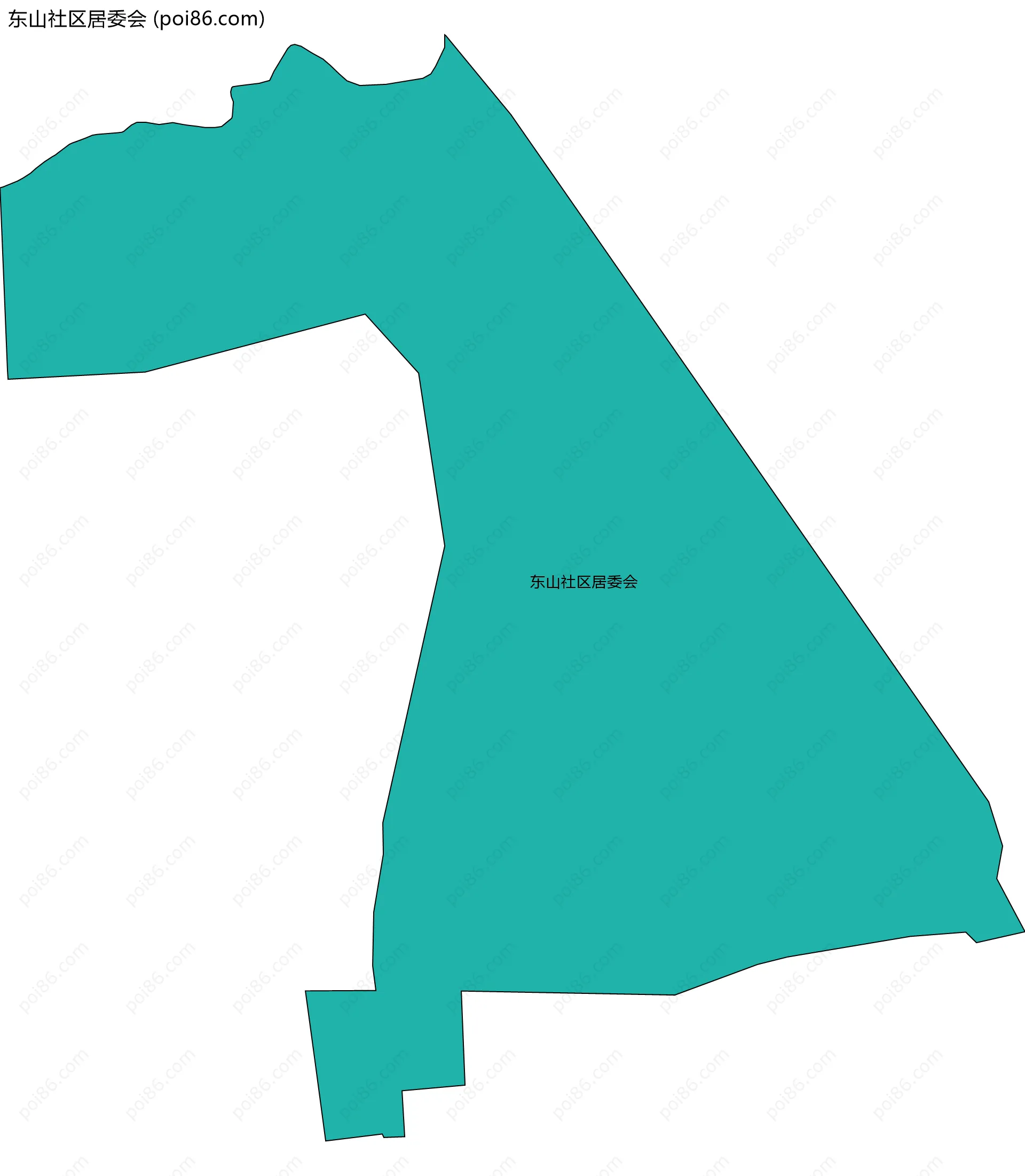 东山社区居委会边界地图