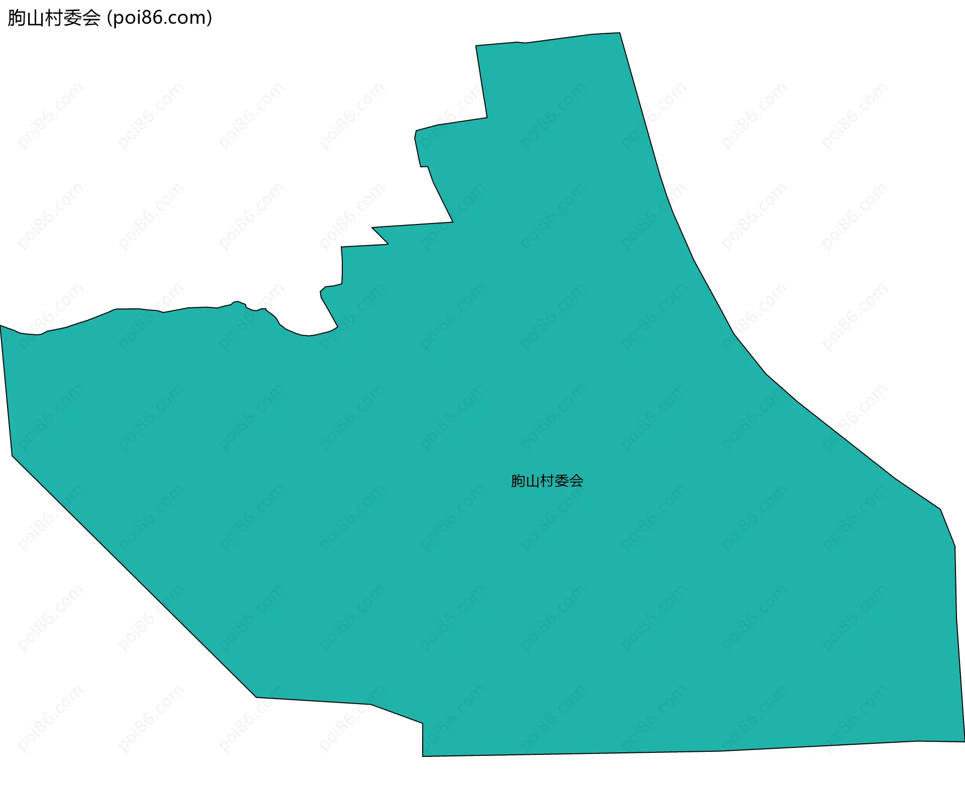 朐山村委会边界地图