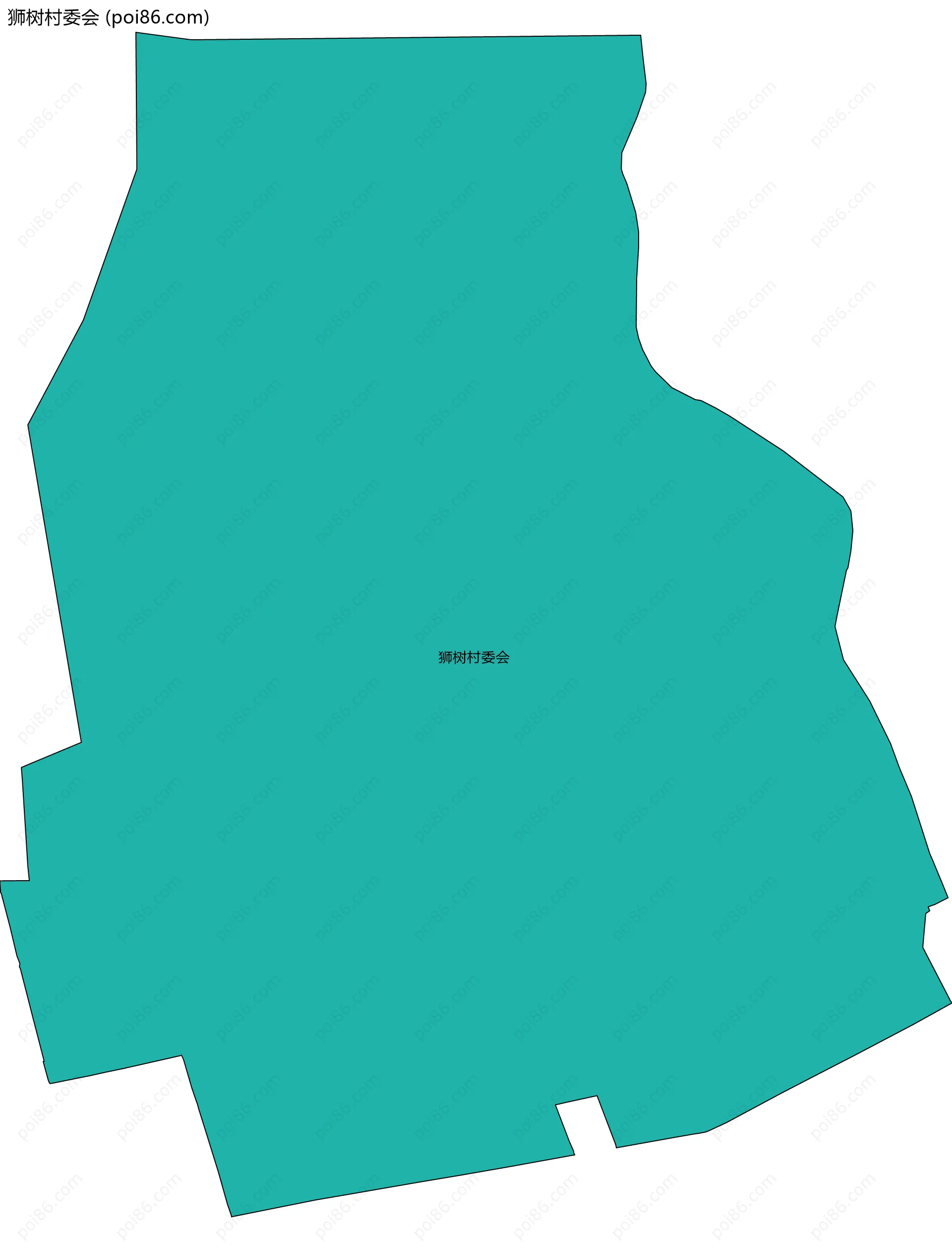 狮树村委会边界地图