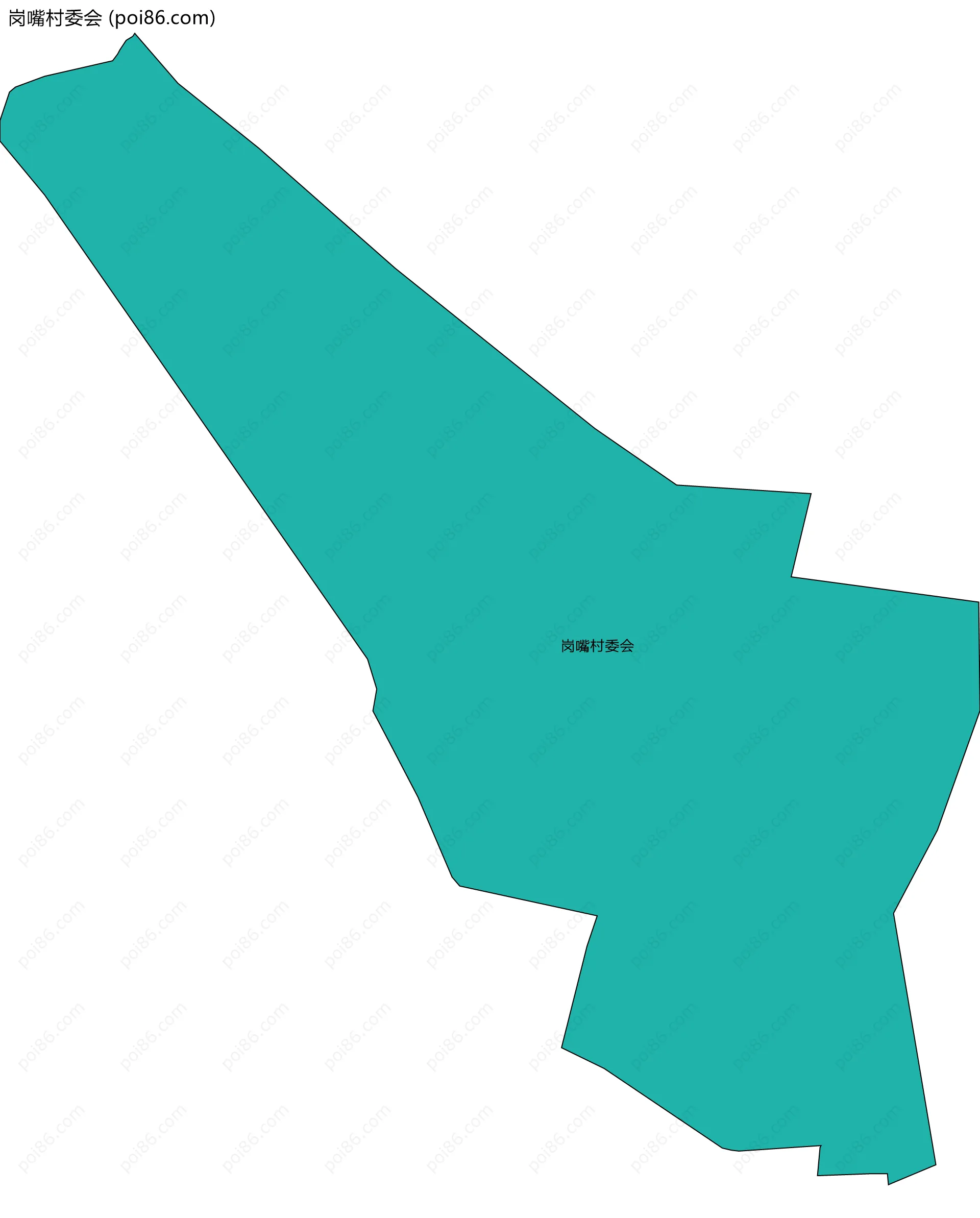 岗嘴村委会边界地图