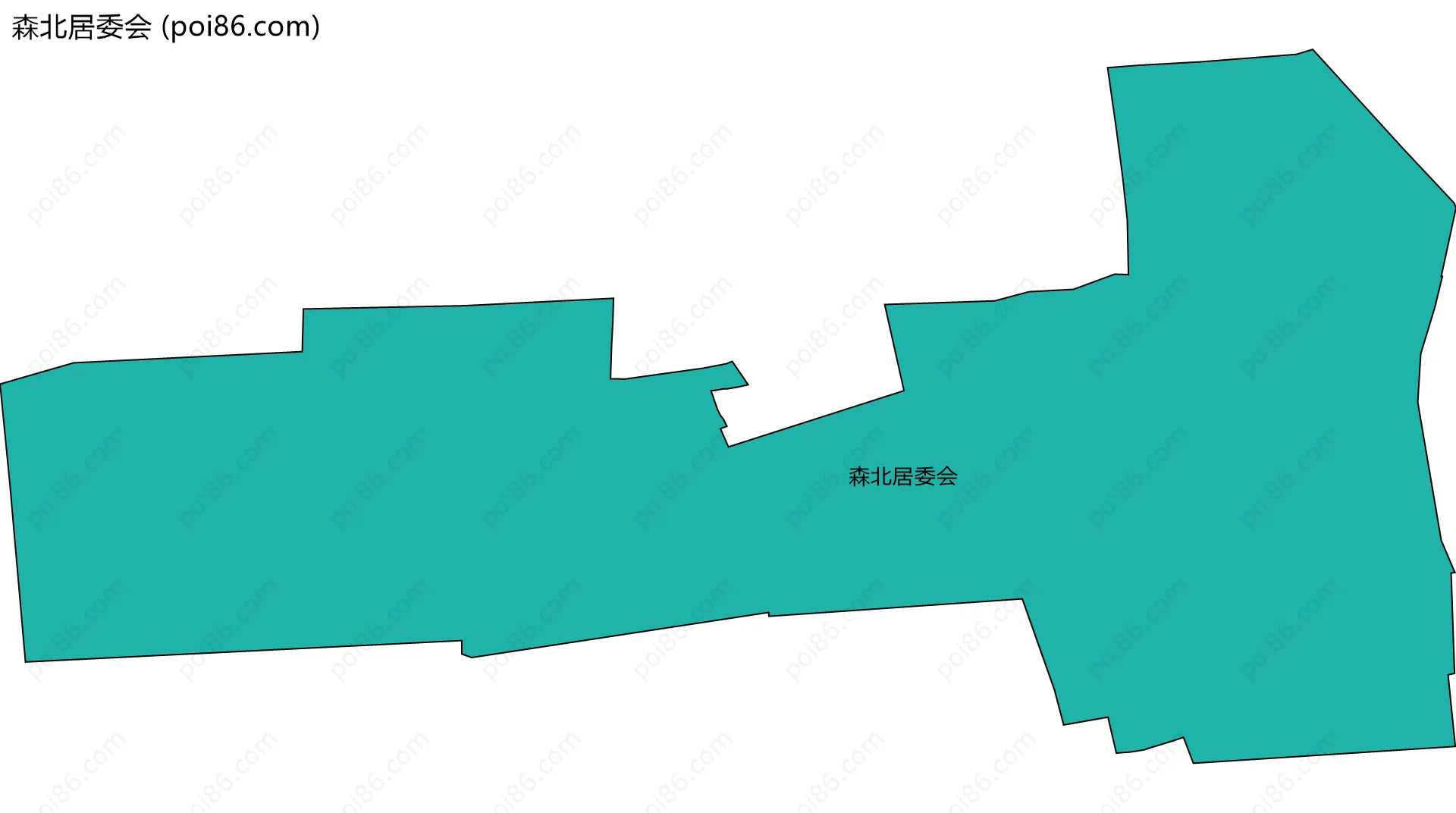 森北居委会边界地图