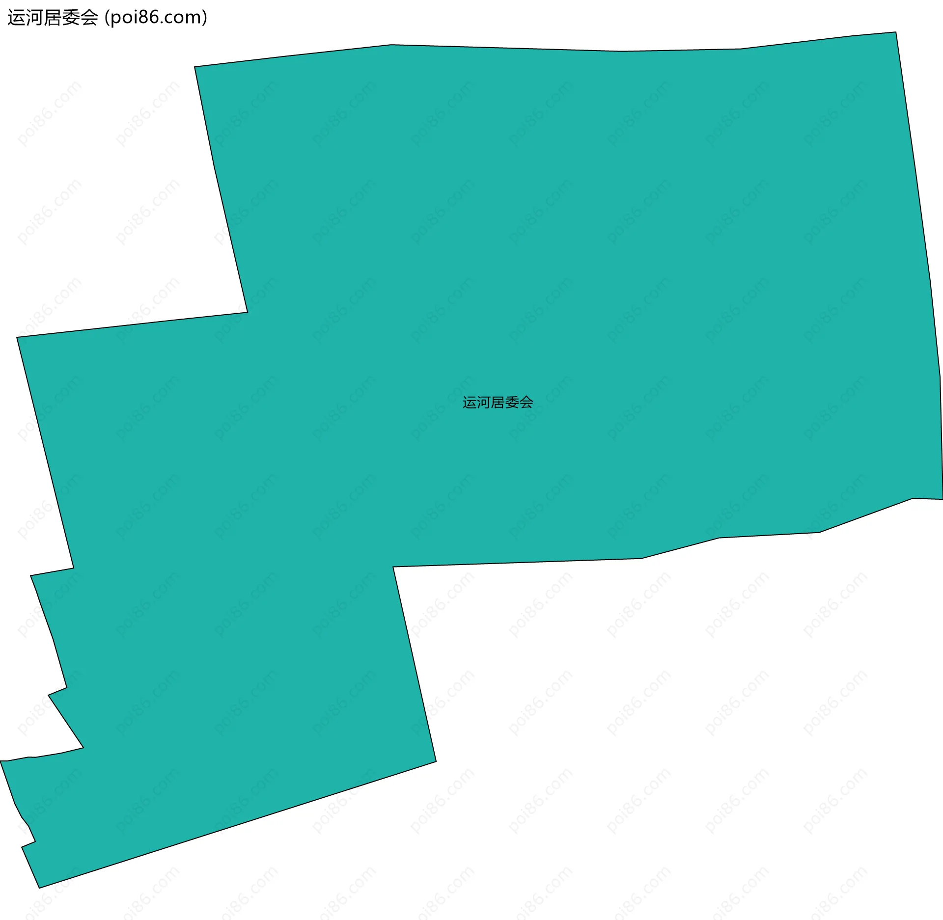 运河居委会边界地图