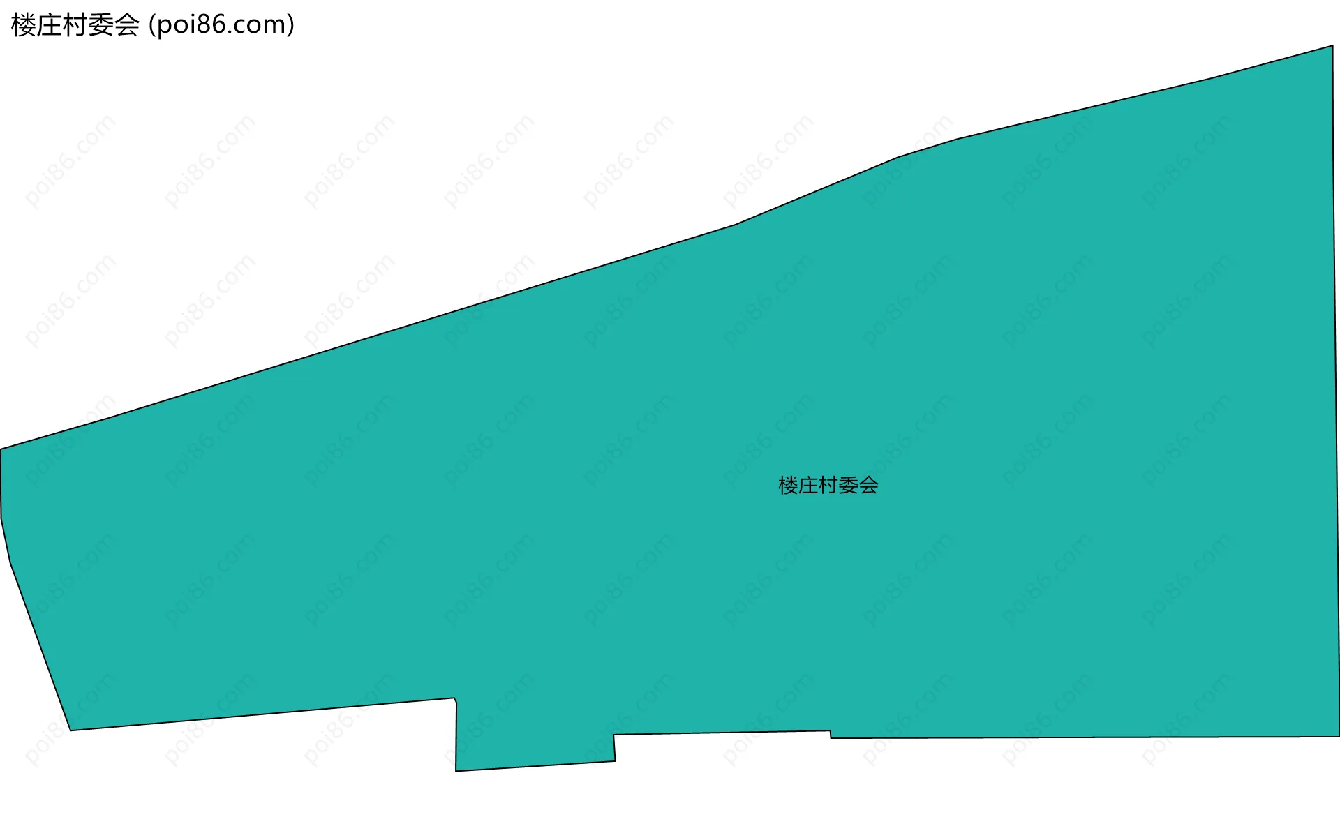 楼庄村委会边界地图