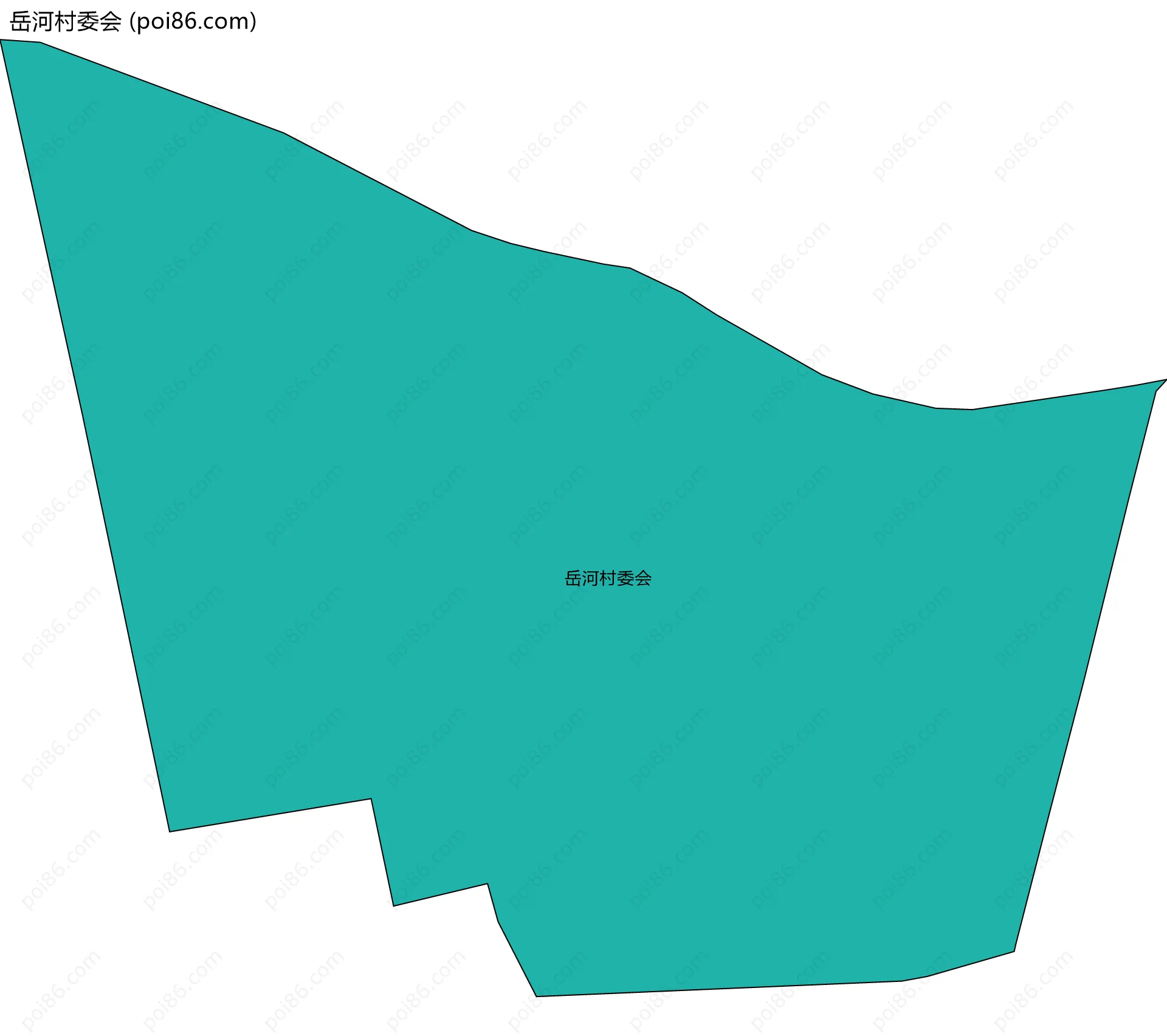 岳河村委会边界地图