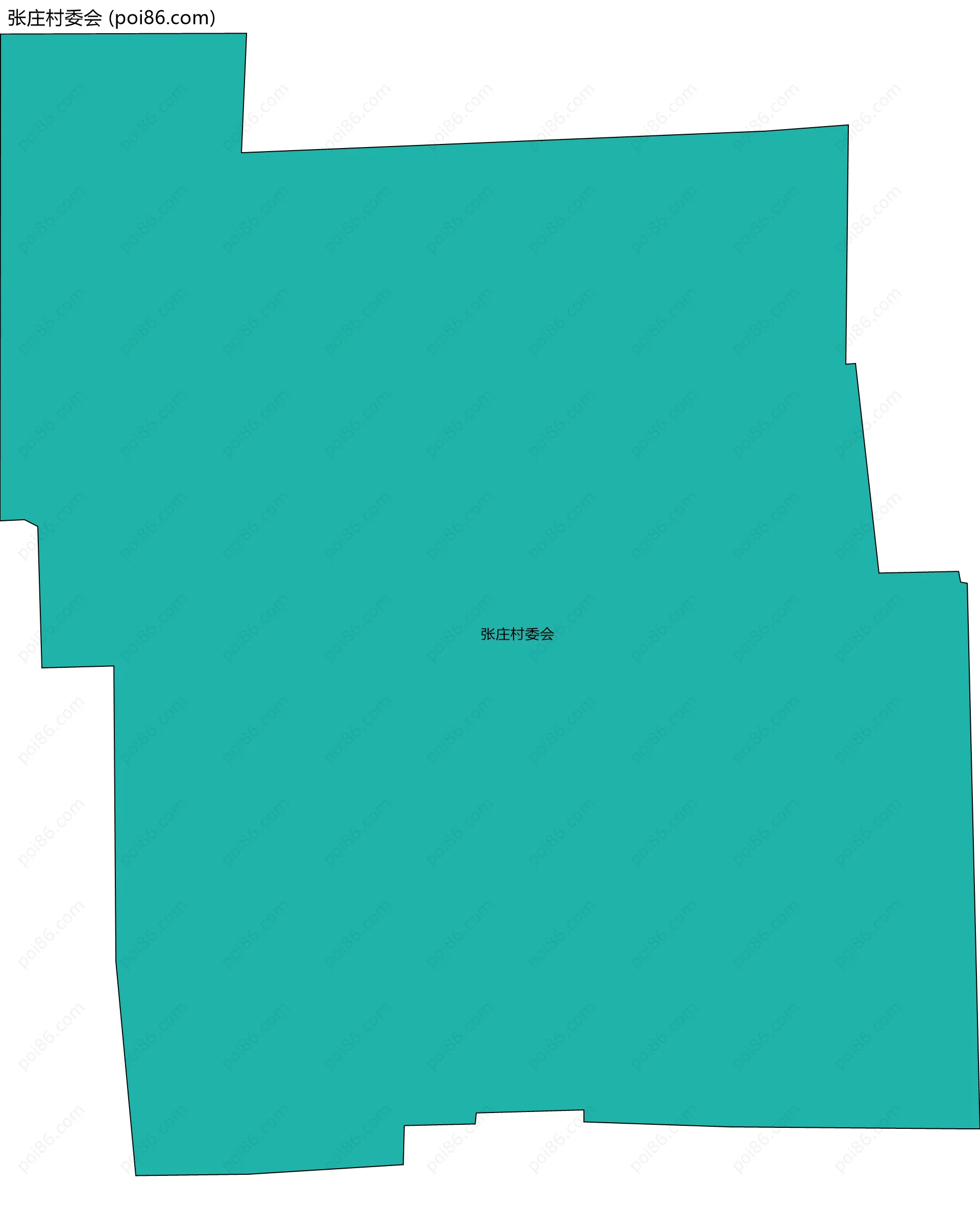 张庄村委会边界地图