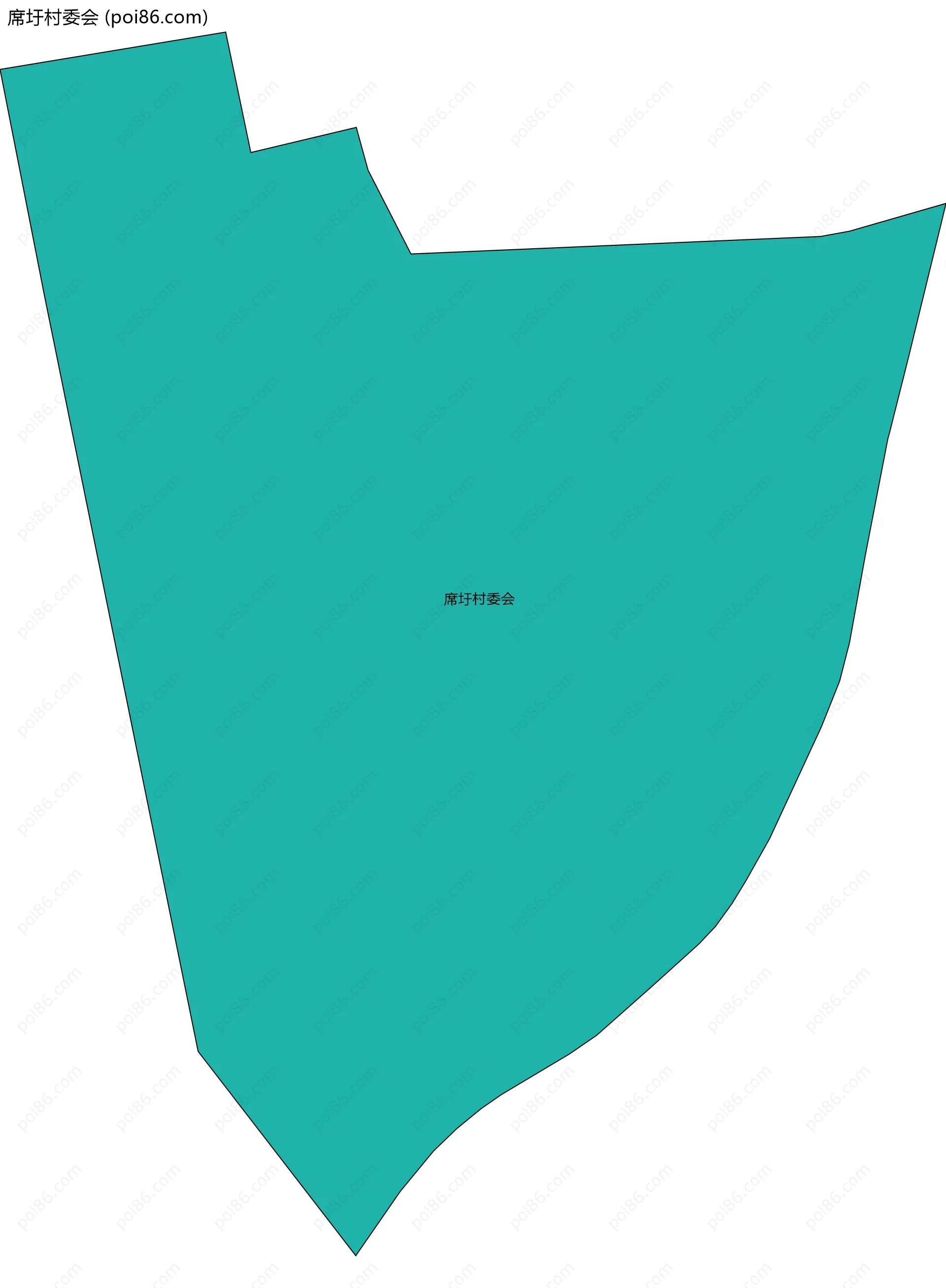 席圩村委会边界地图