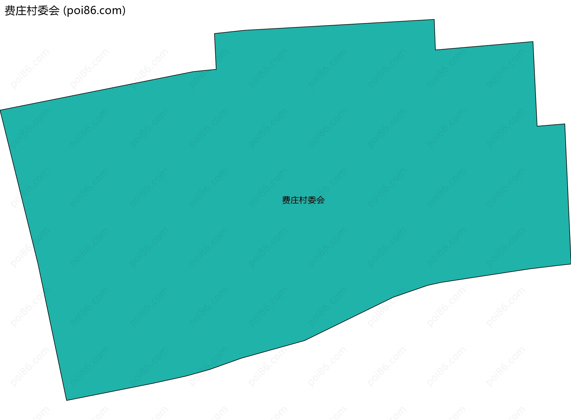 费庄村委会边界地图