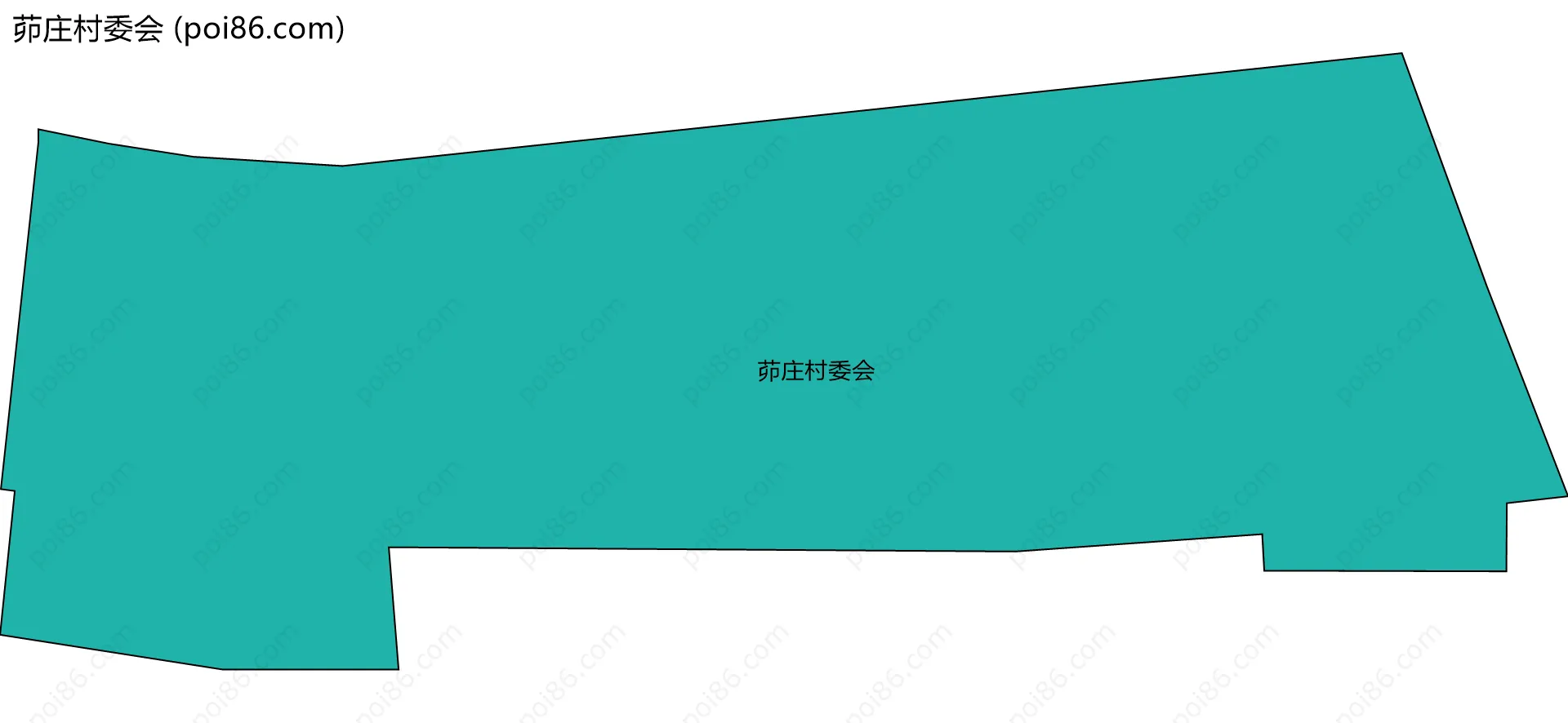 茆庄村委会边界地图