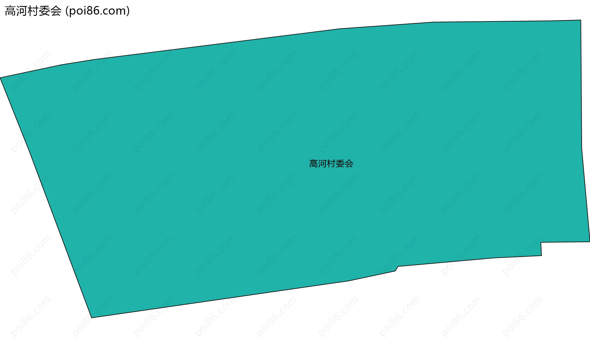 高河村委会边界地图