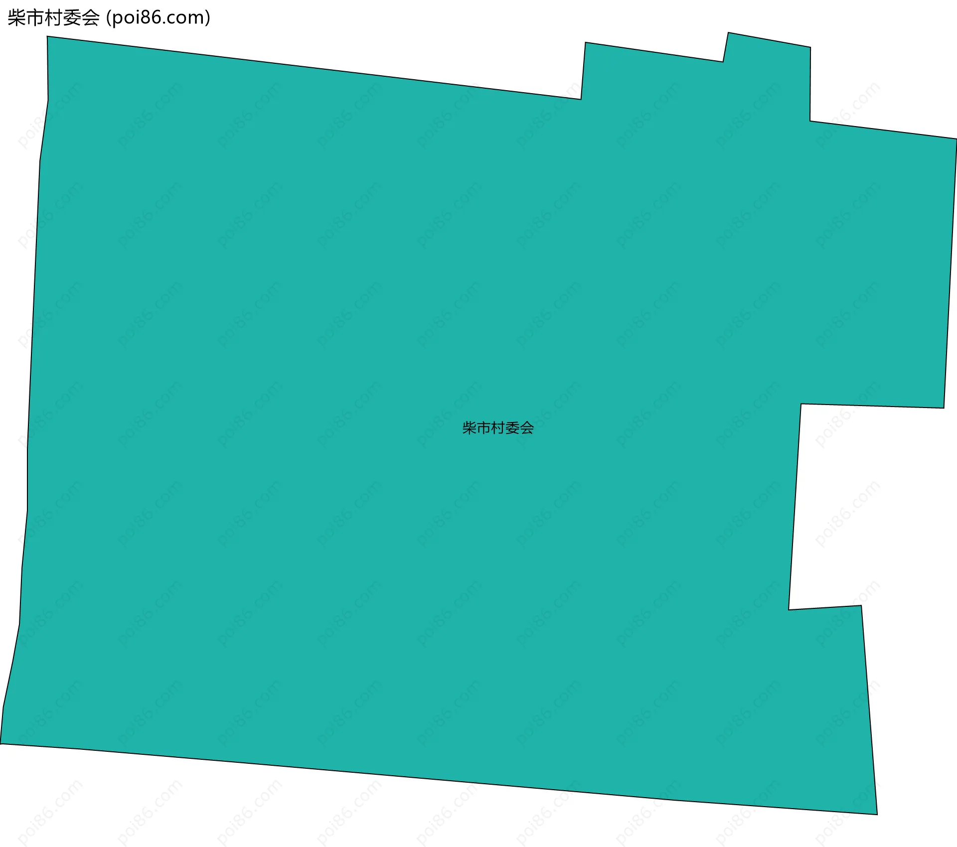 柴市村委会边界地图