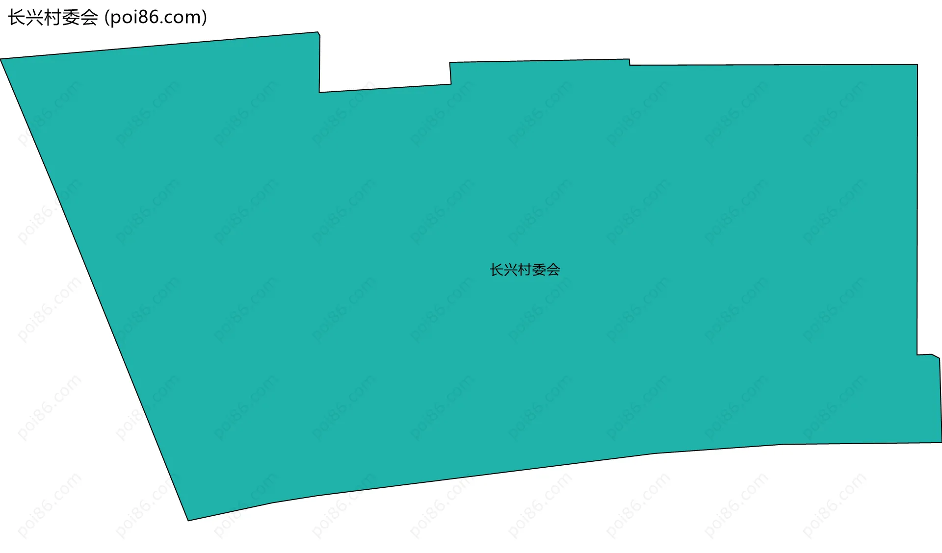 长兴村委会边界地图