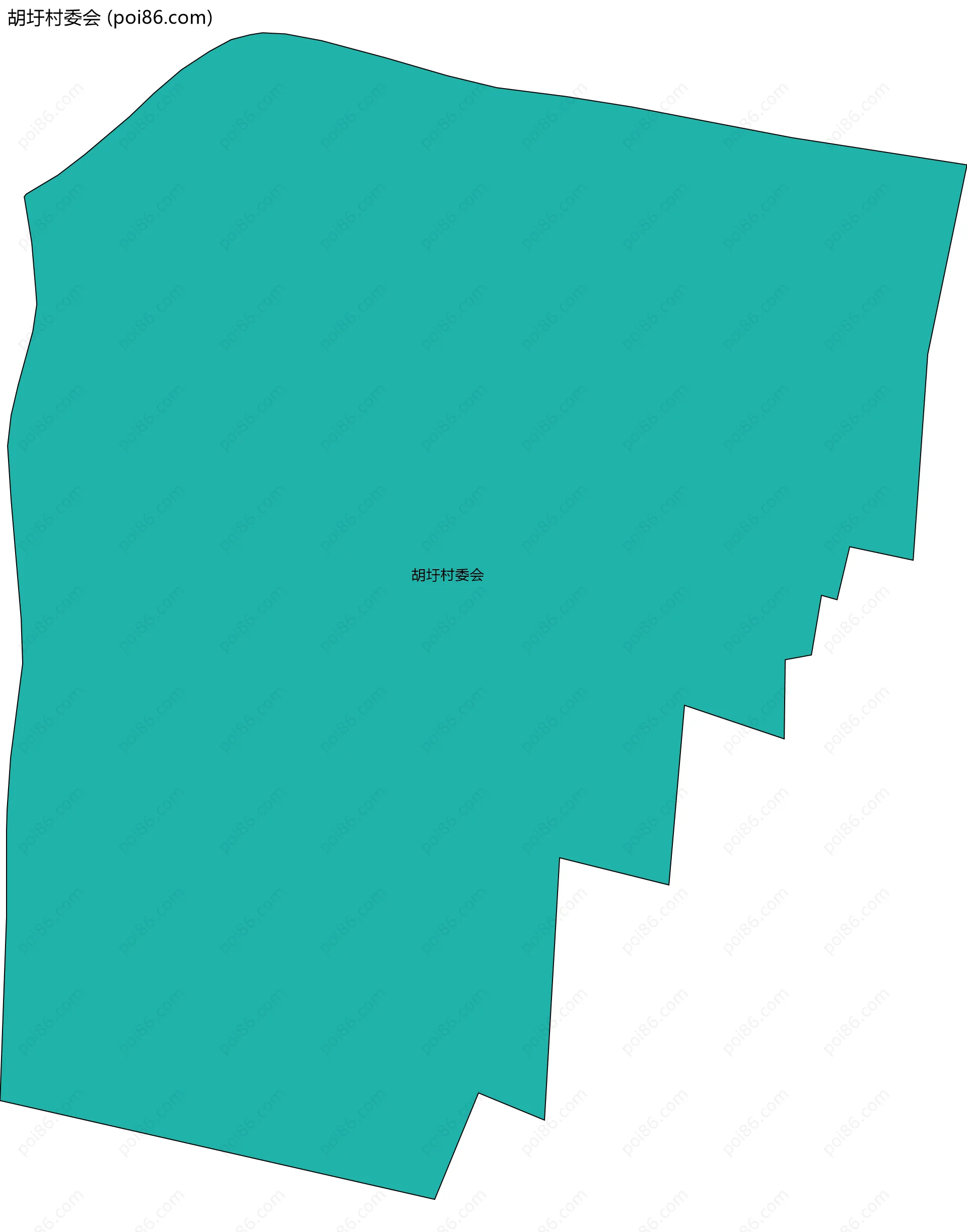 胡圩村委会边界地图