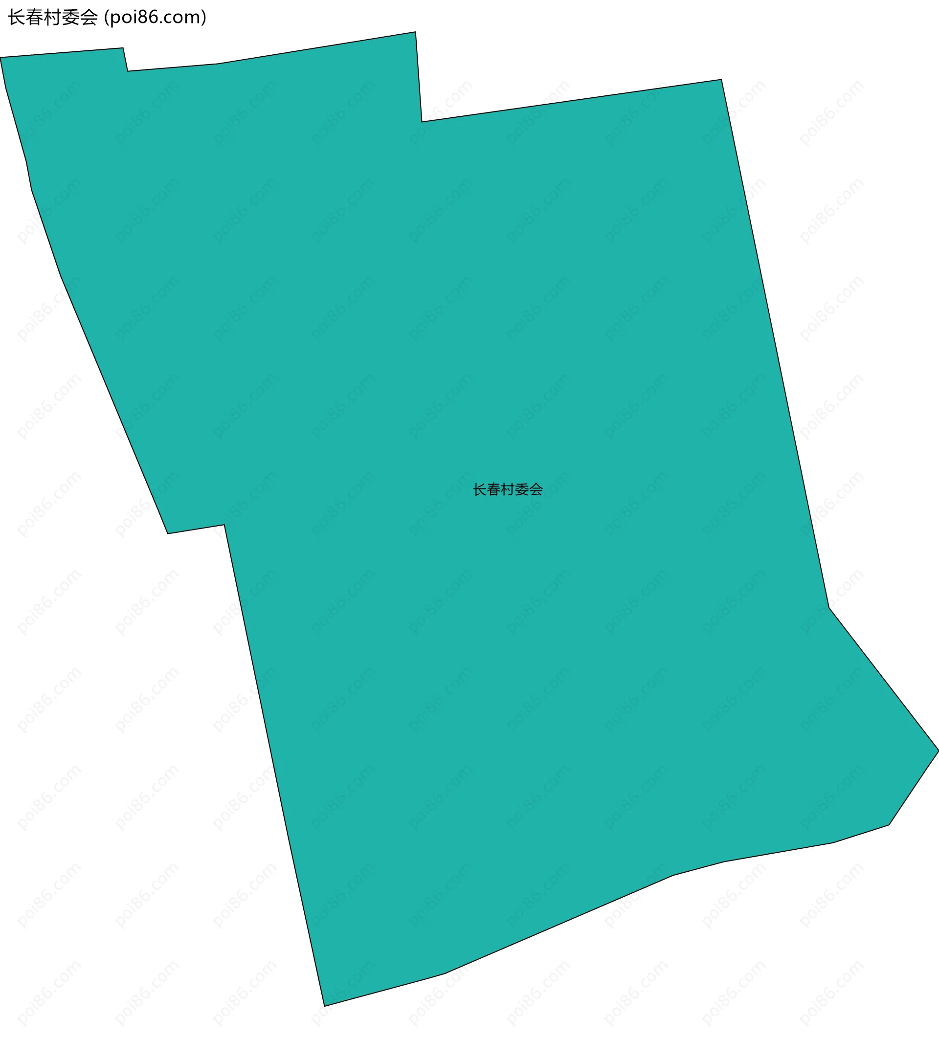 长春村委会边界地图