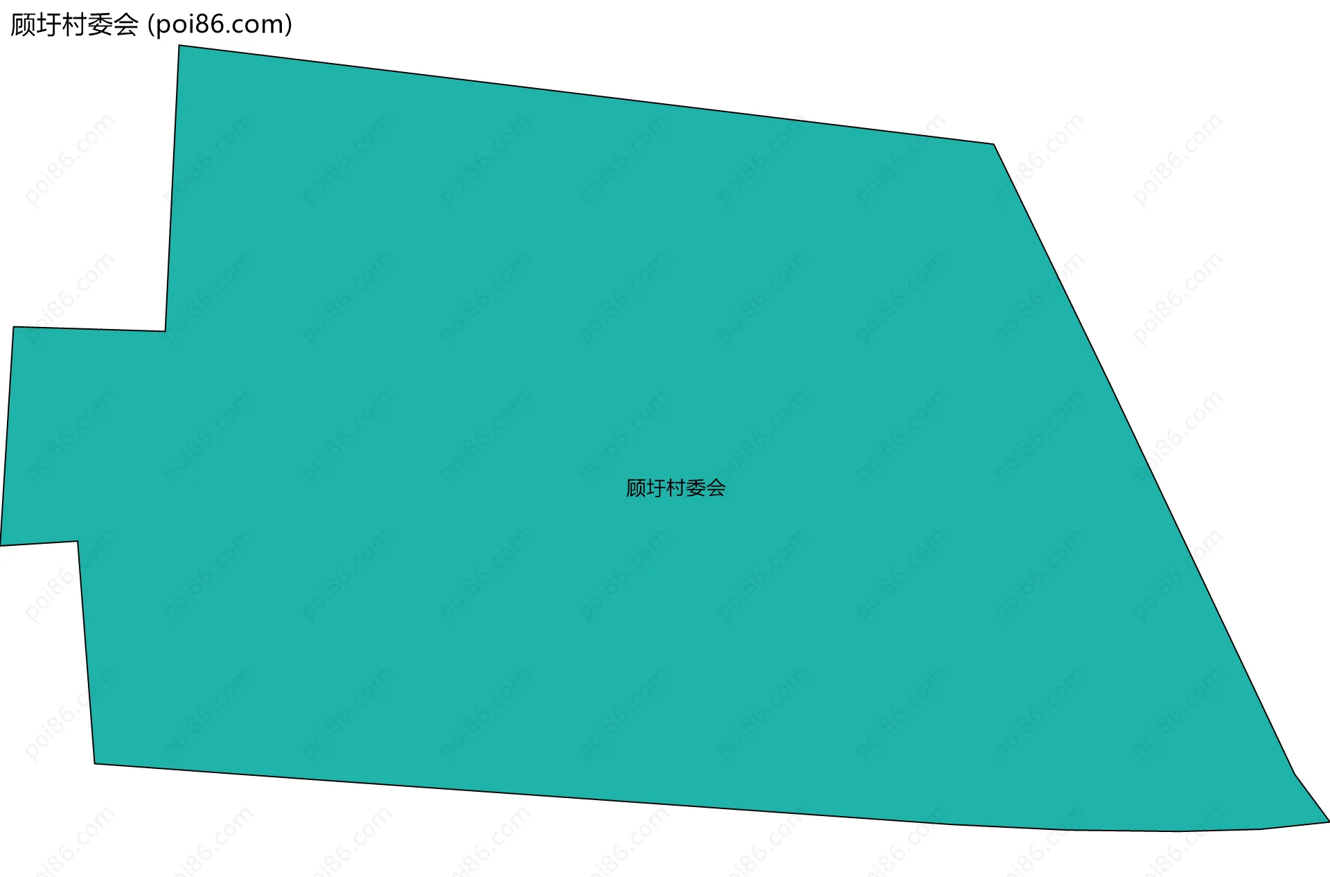 顾圩村委会边界地图