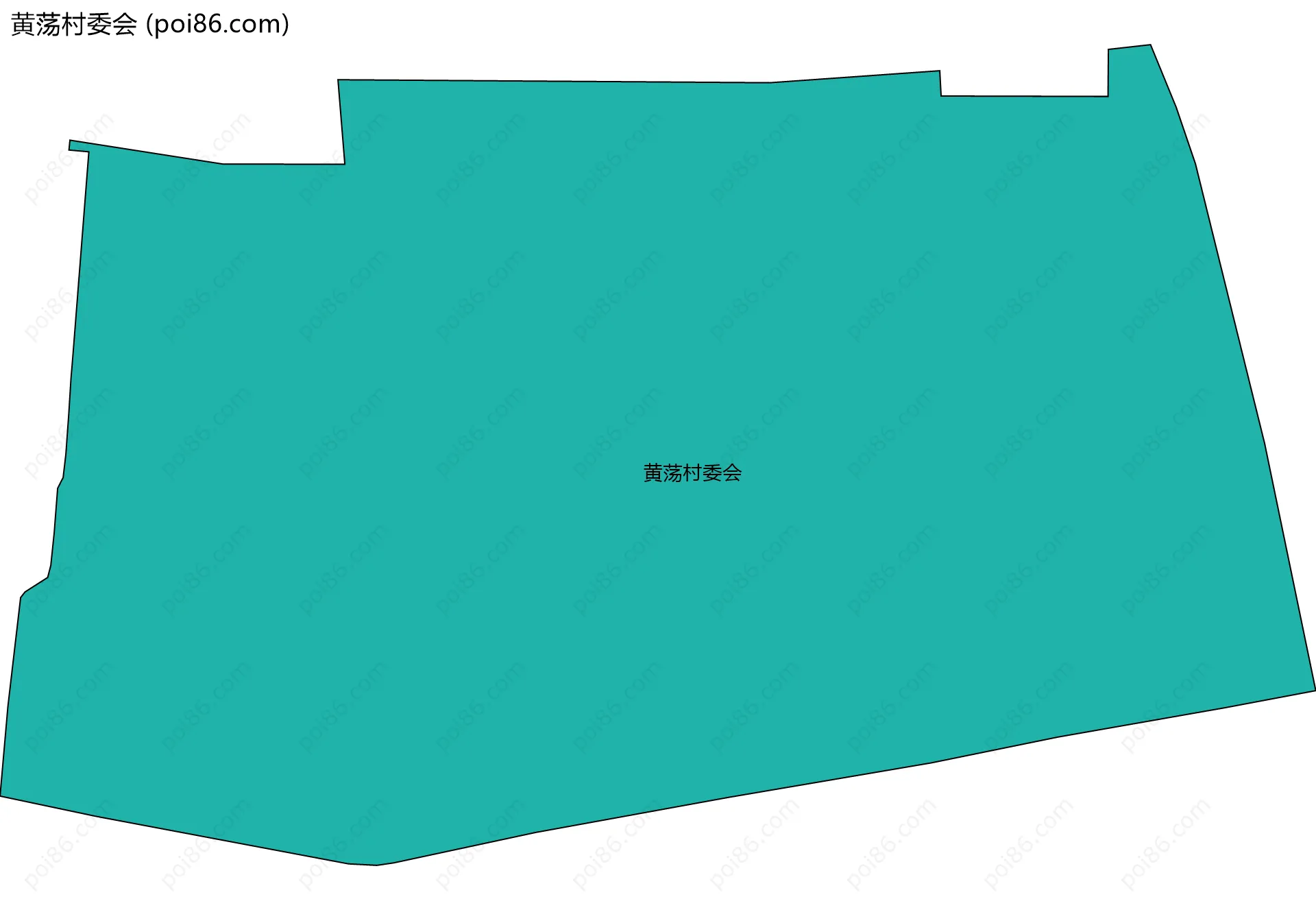 黄荡村委会边界地图