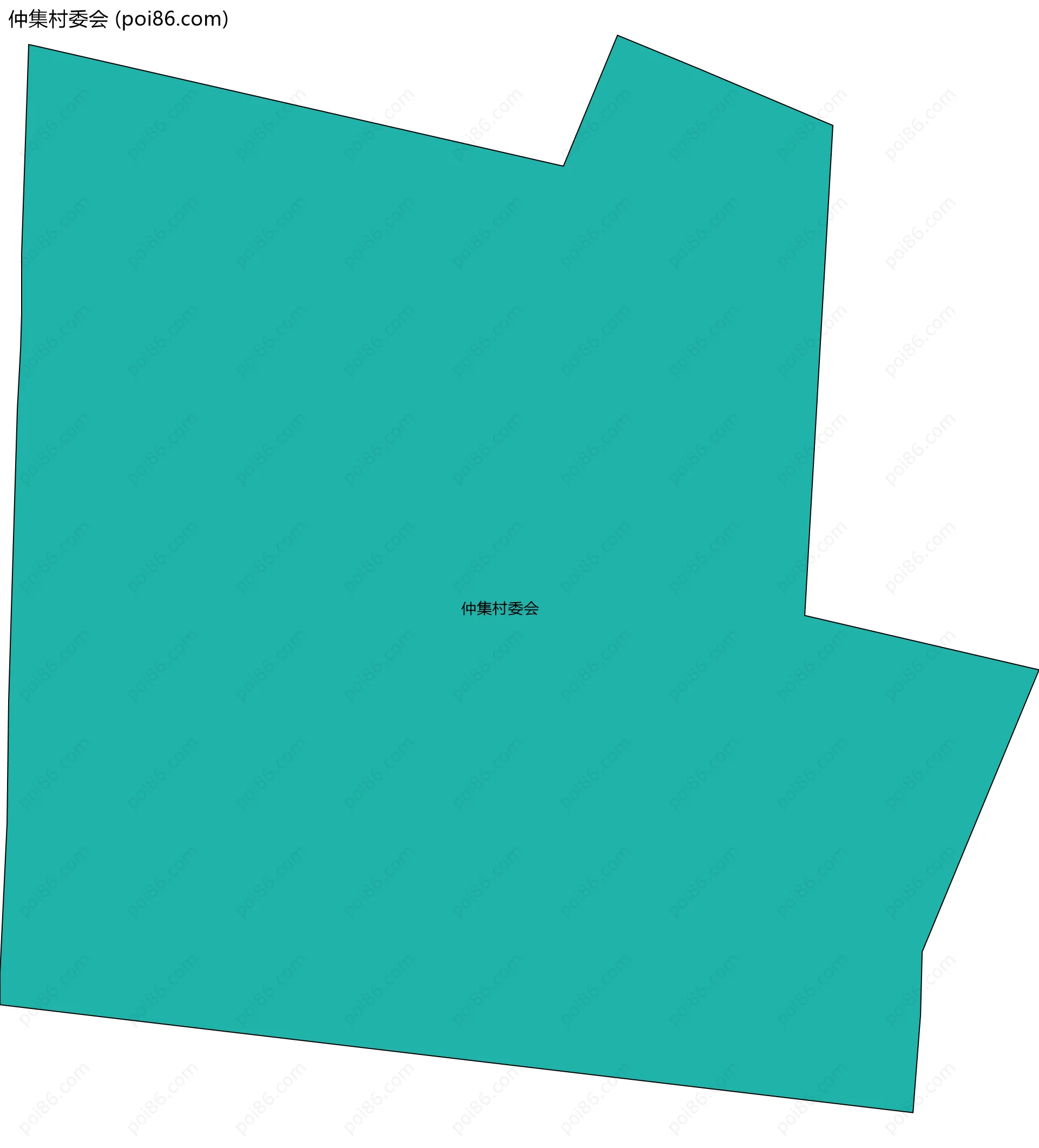 仲集村委会边界地图