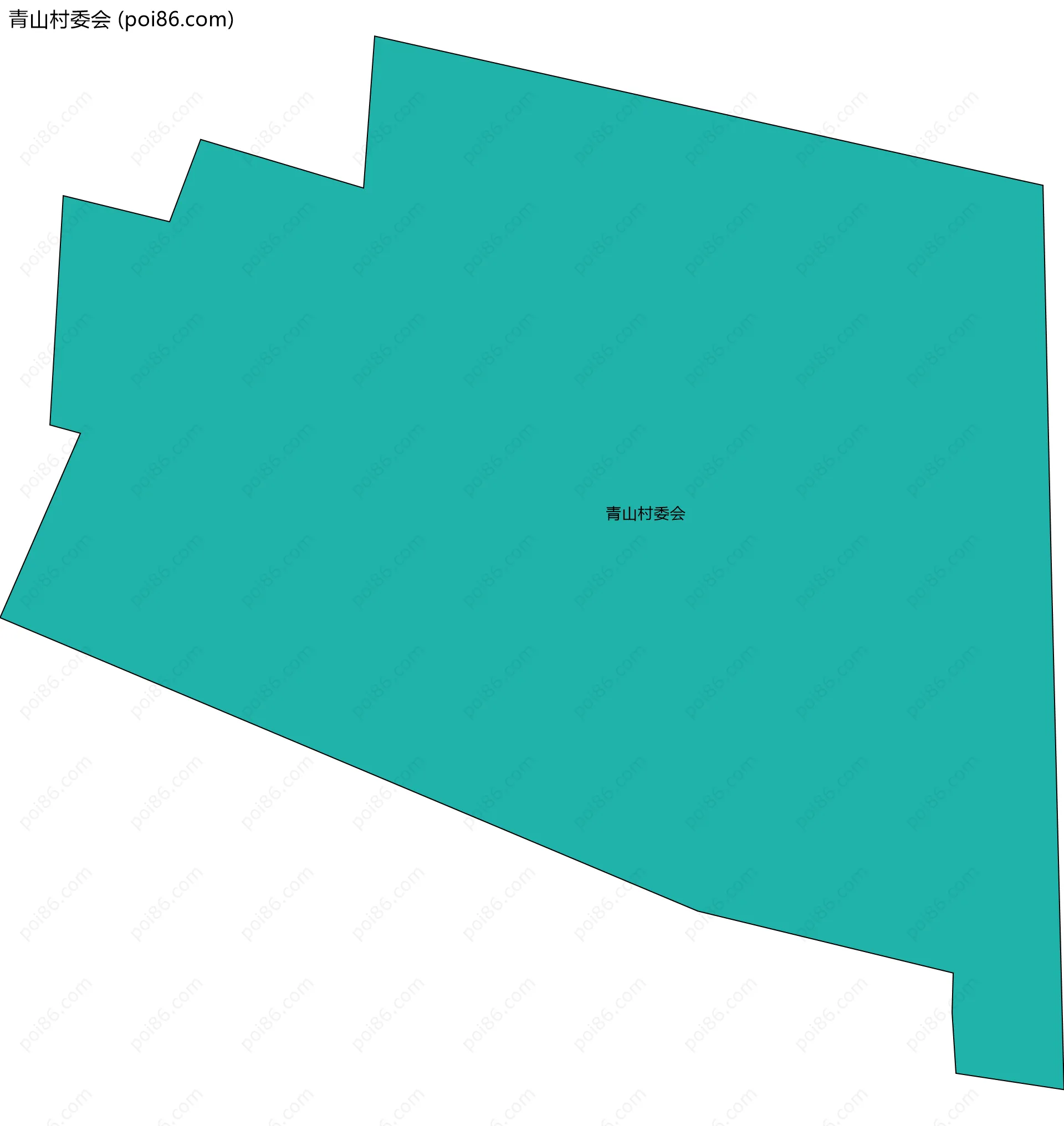 青山村委会边界地图
