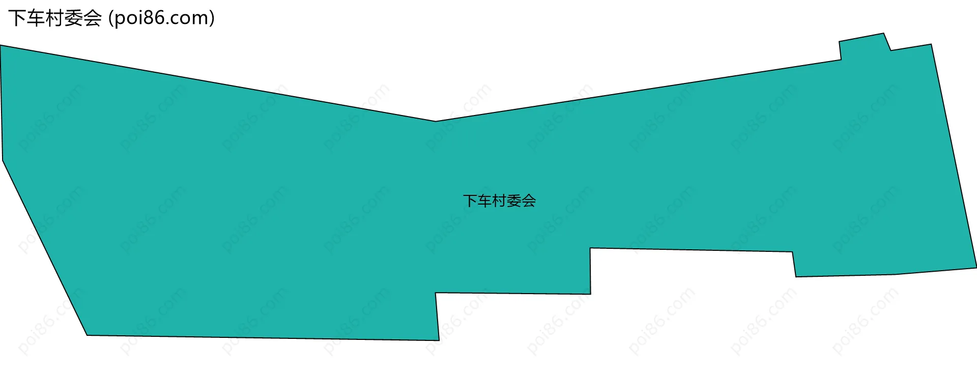 下车村委会边界地图