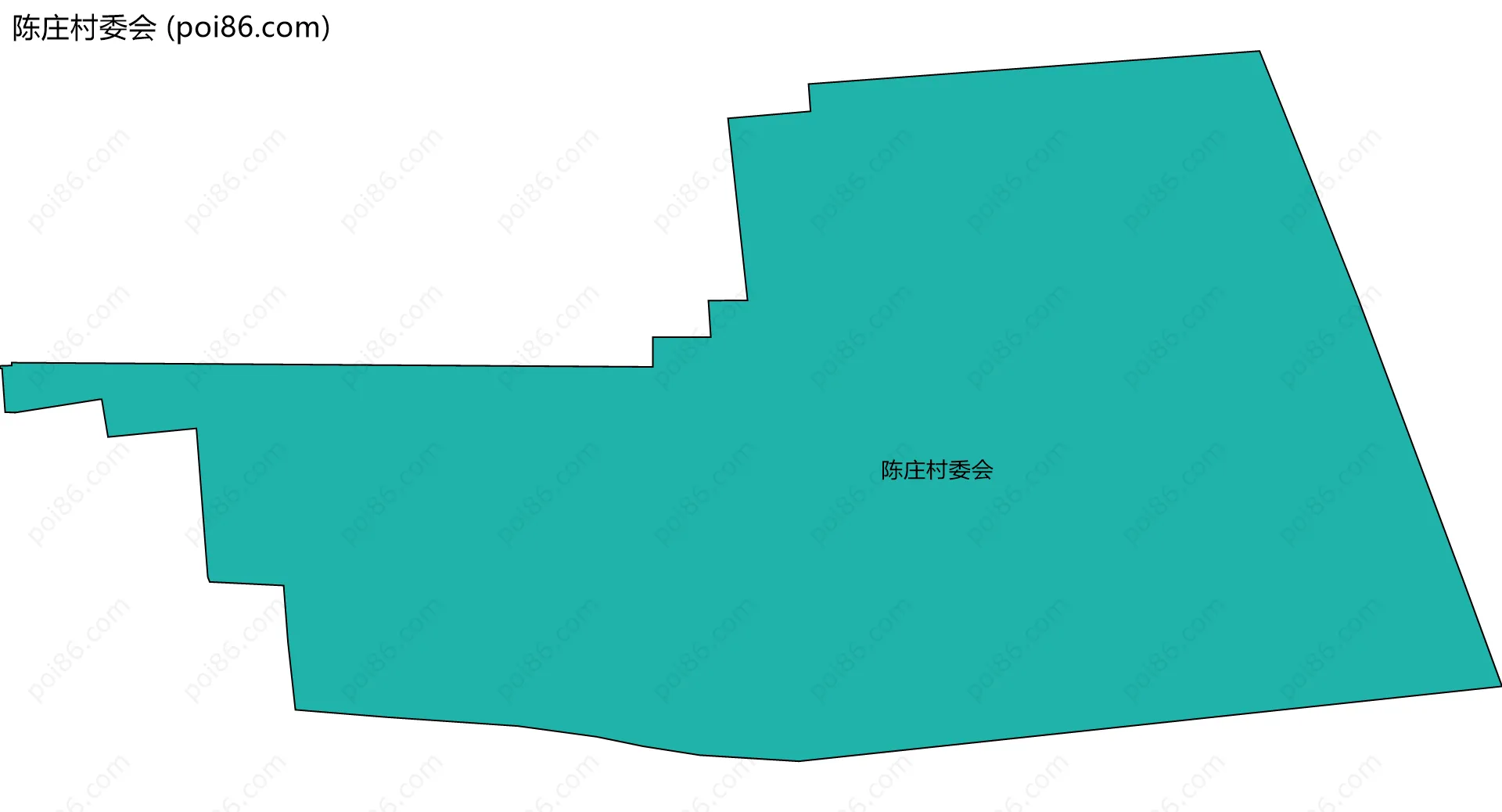 陈庄村委会边界地图