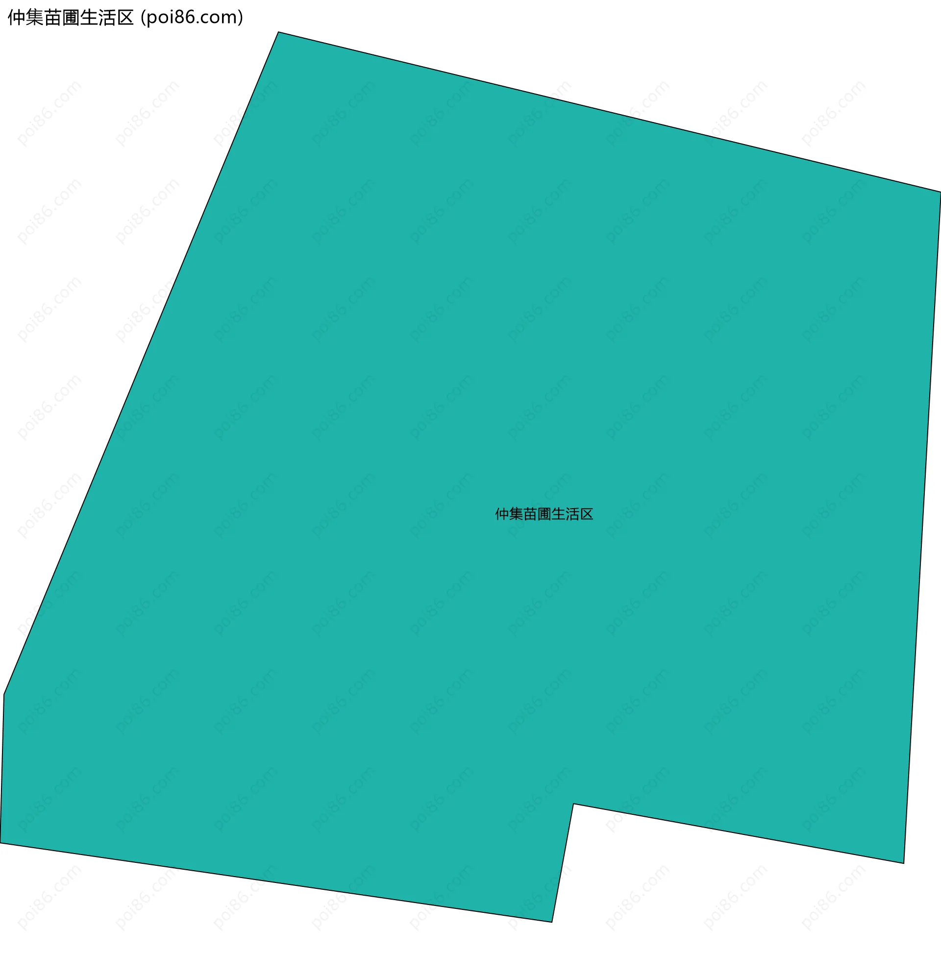 仲集苗圃生活区边界地图