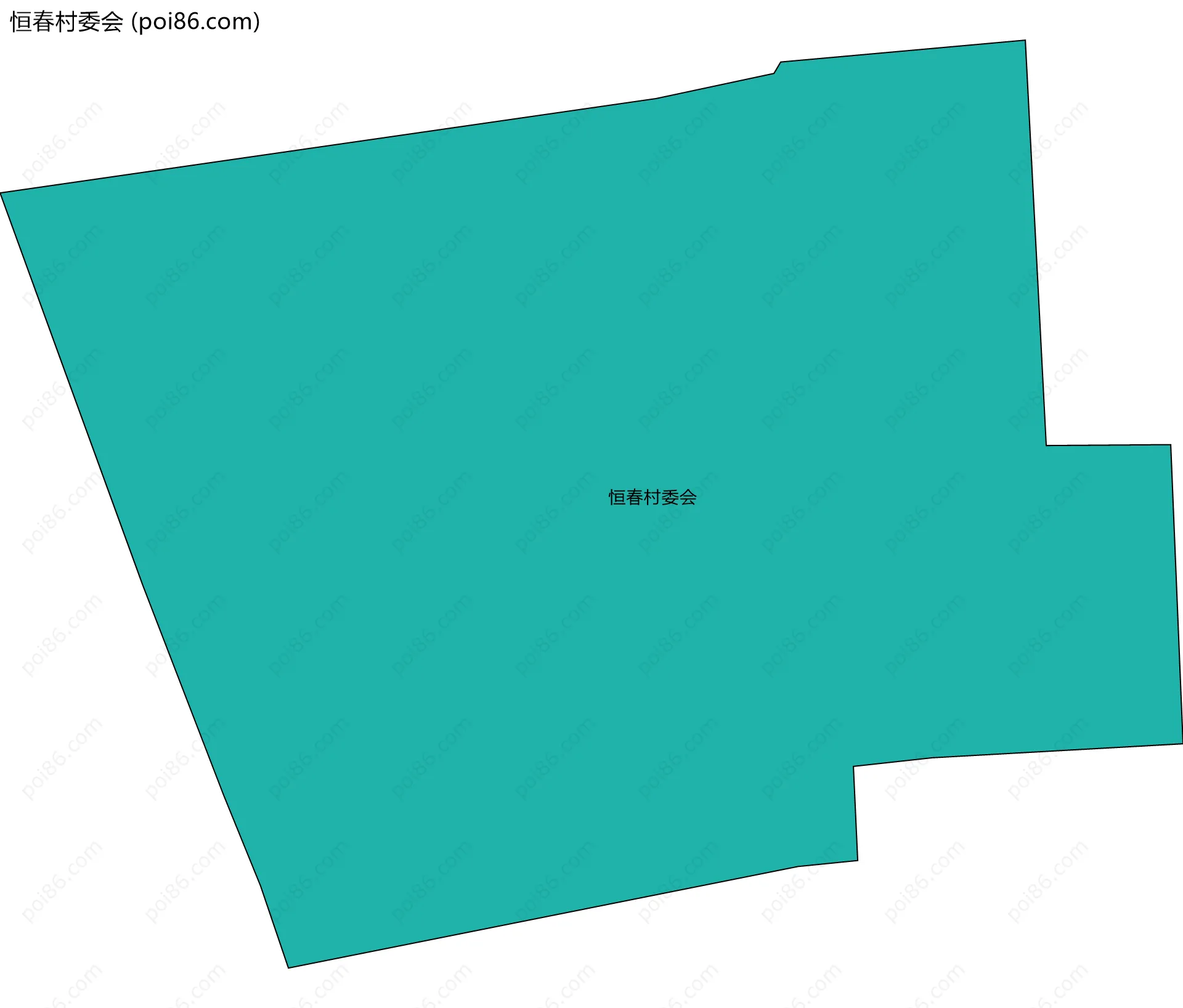 恒春村委会边界地图