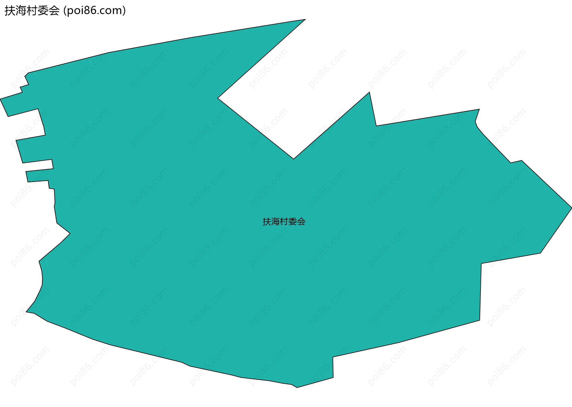 扶海村委会边界地图