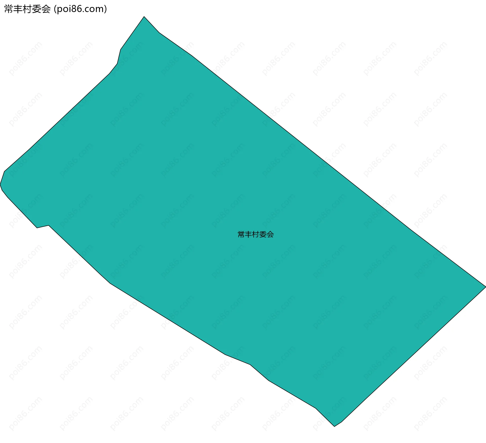 常丰村委会边界地图