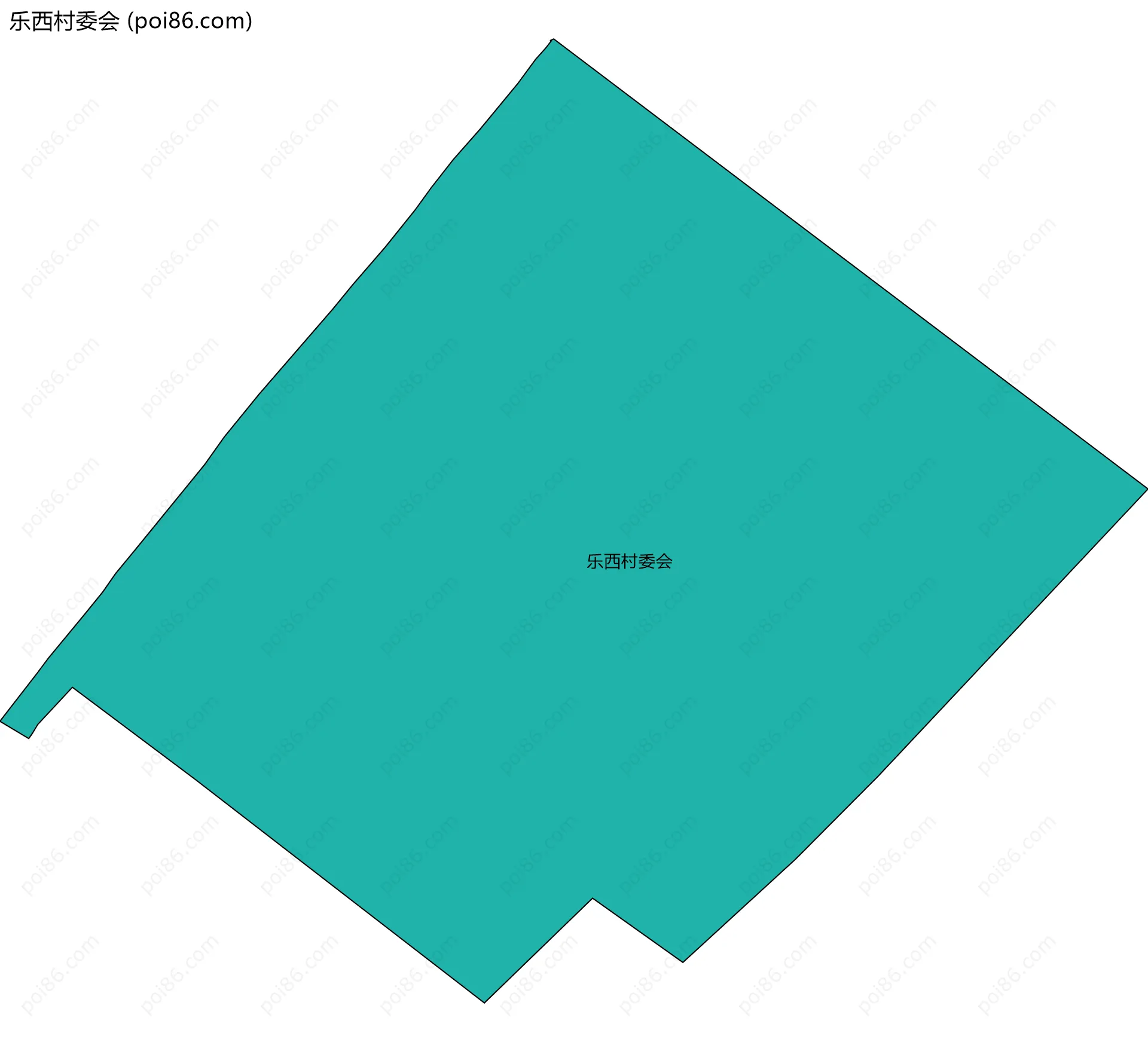 乐西村委会边界地图