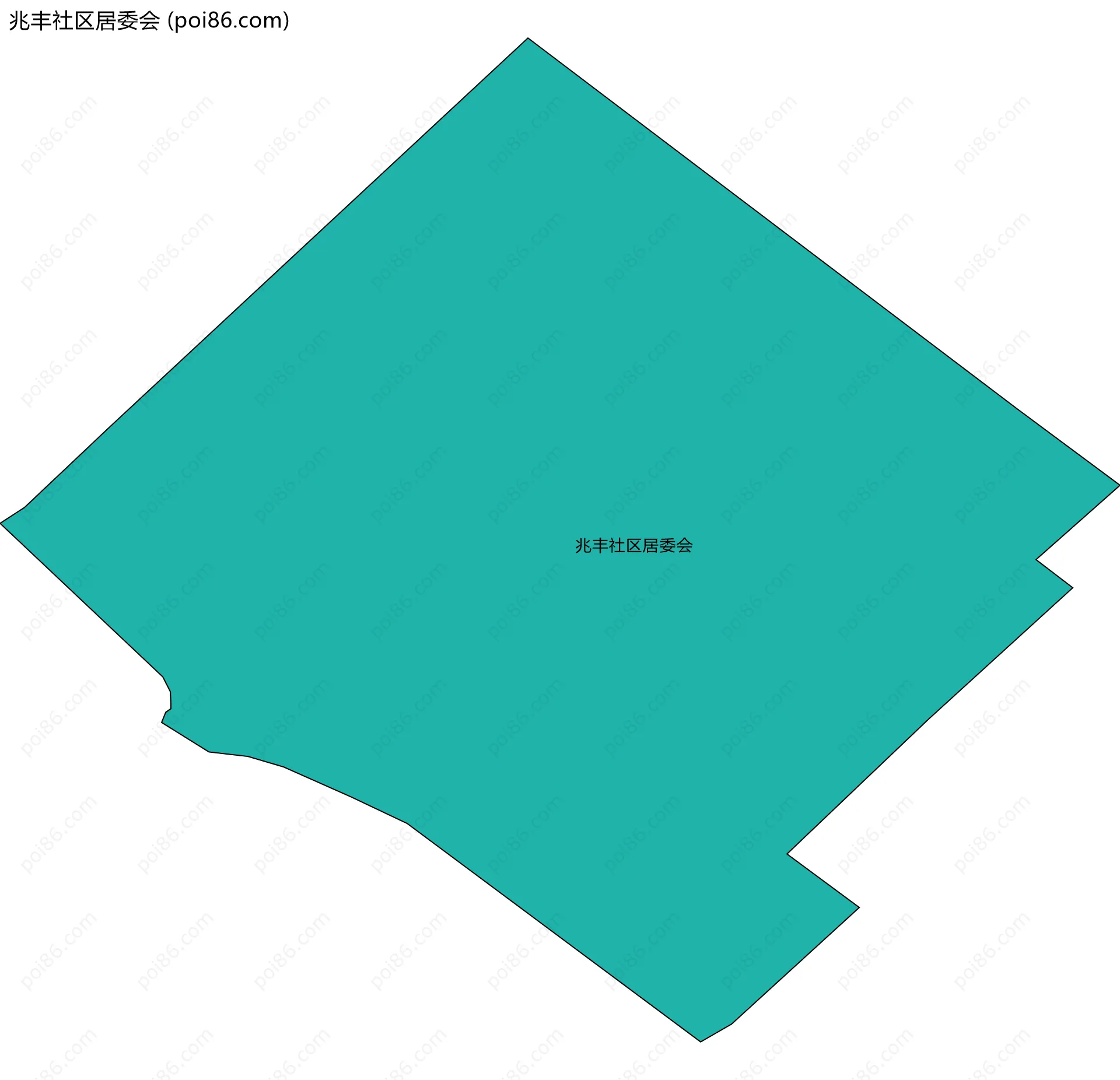 兆丰社区居委会边界地图