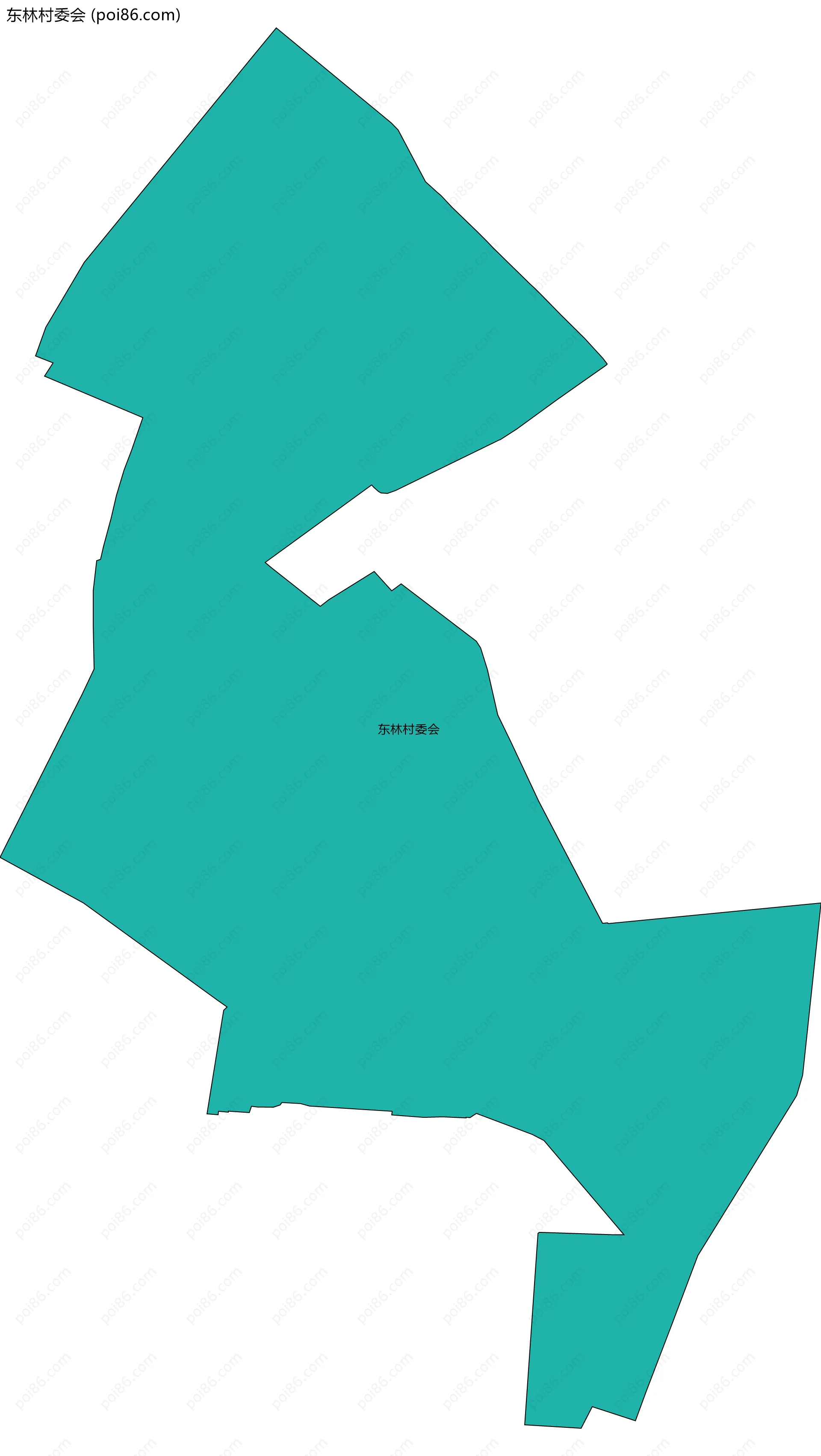 东林村委会边界地图