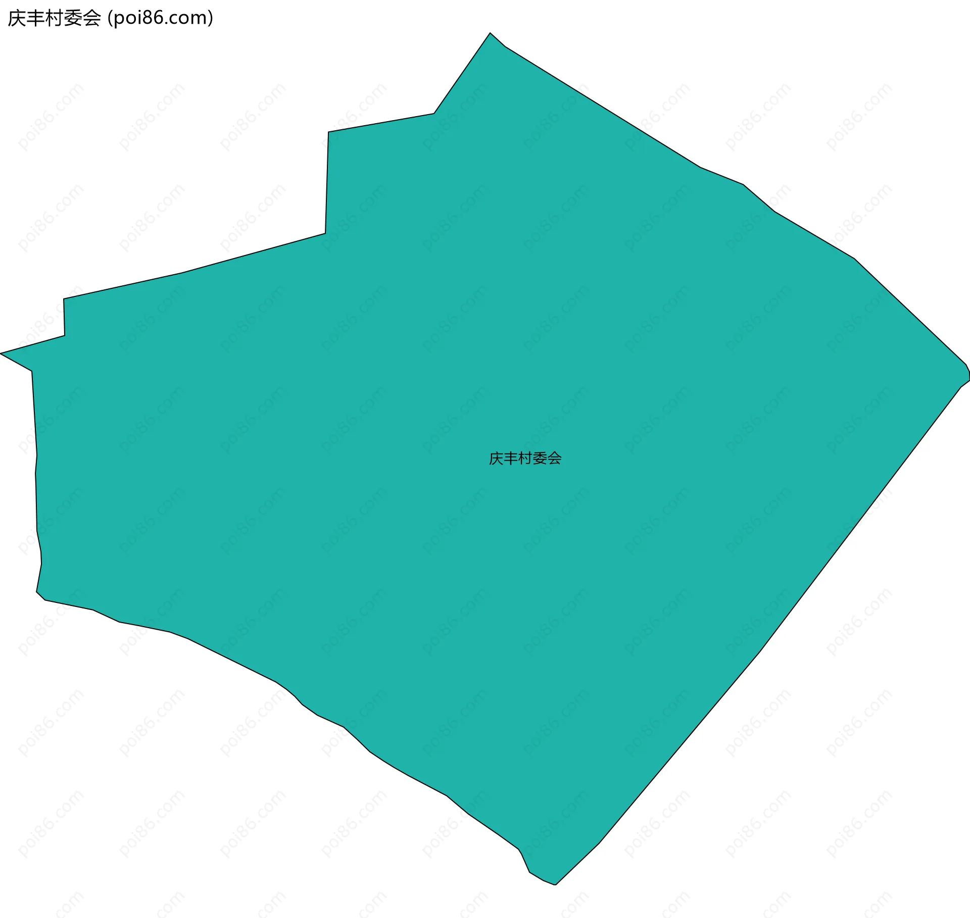 庆丰村委会边界地图