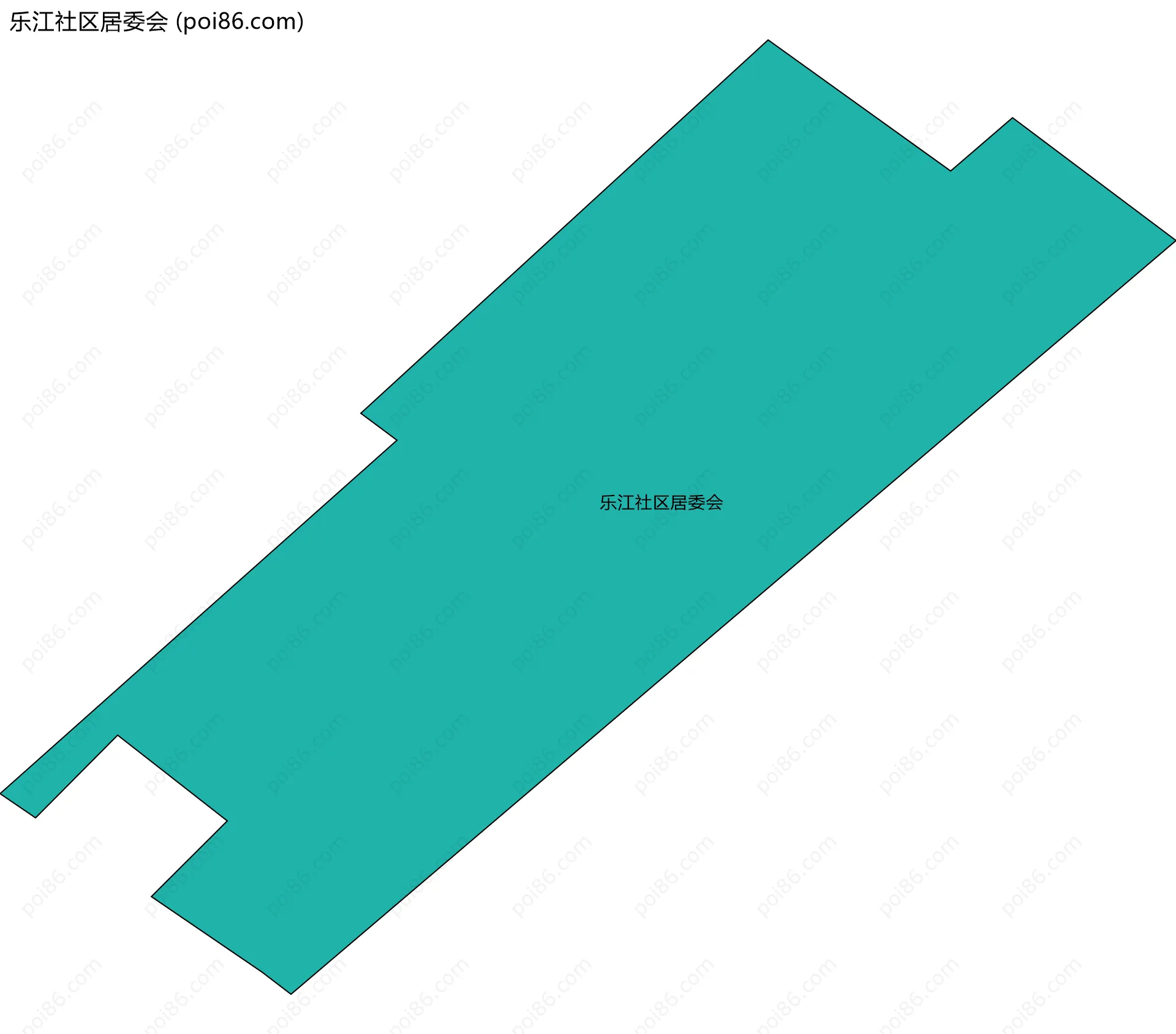 乐江社区居委会边界地图