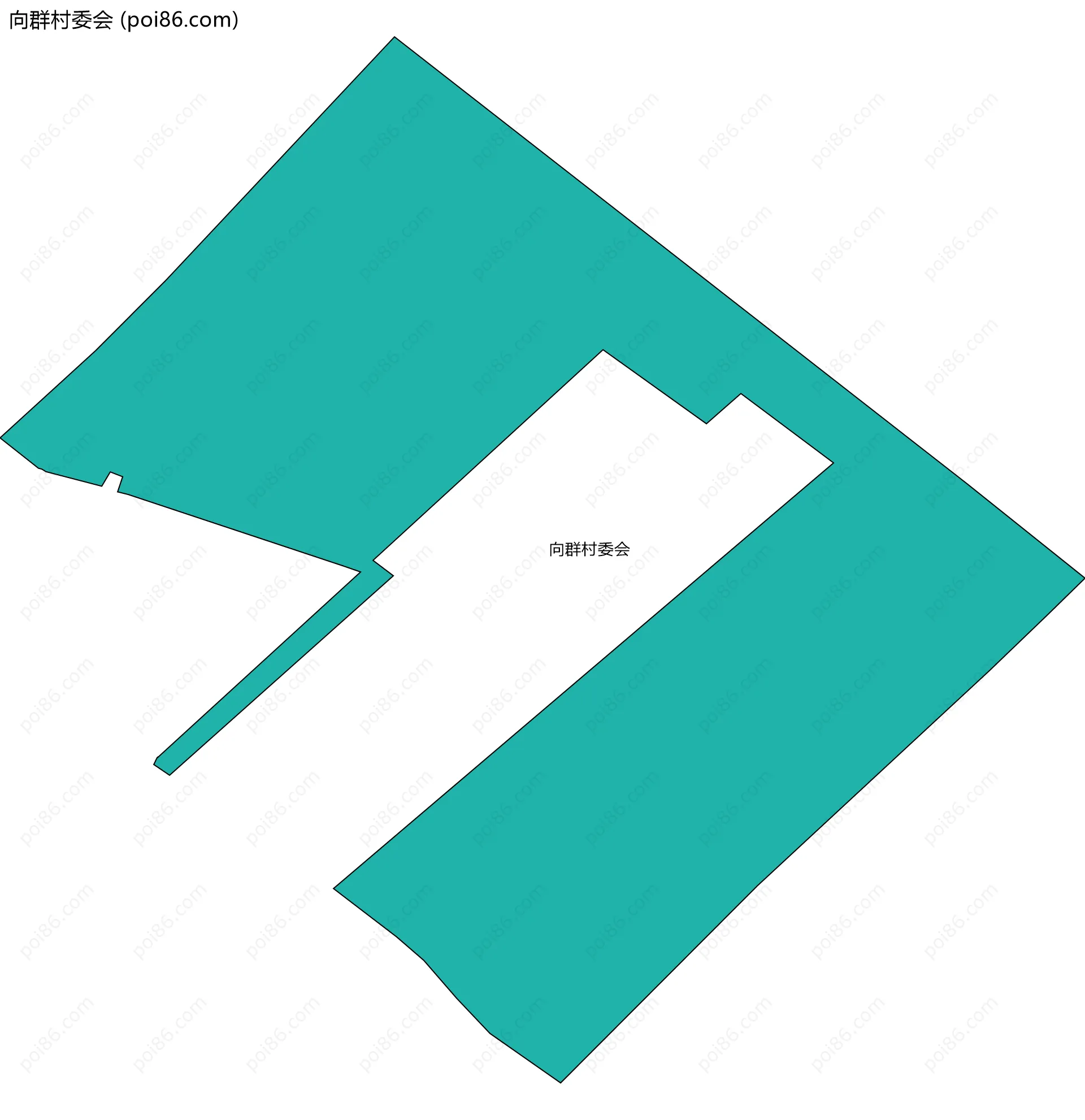 向群村委会边界地图