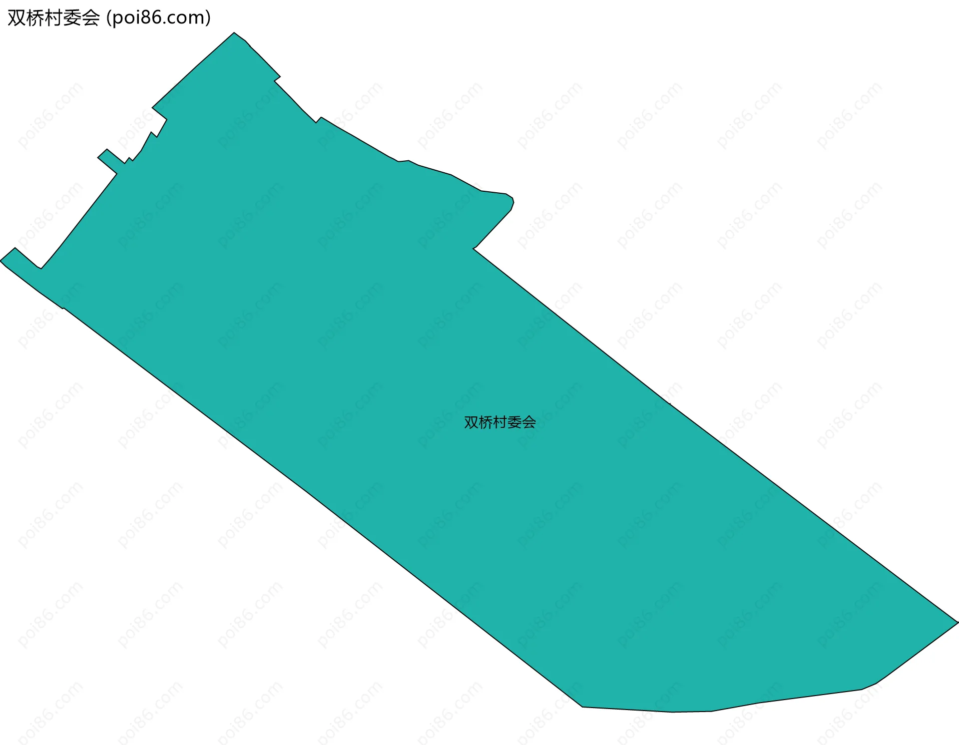 双桥村委会边界地图