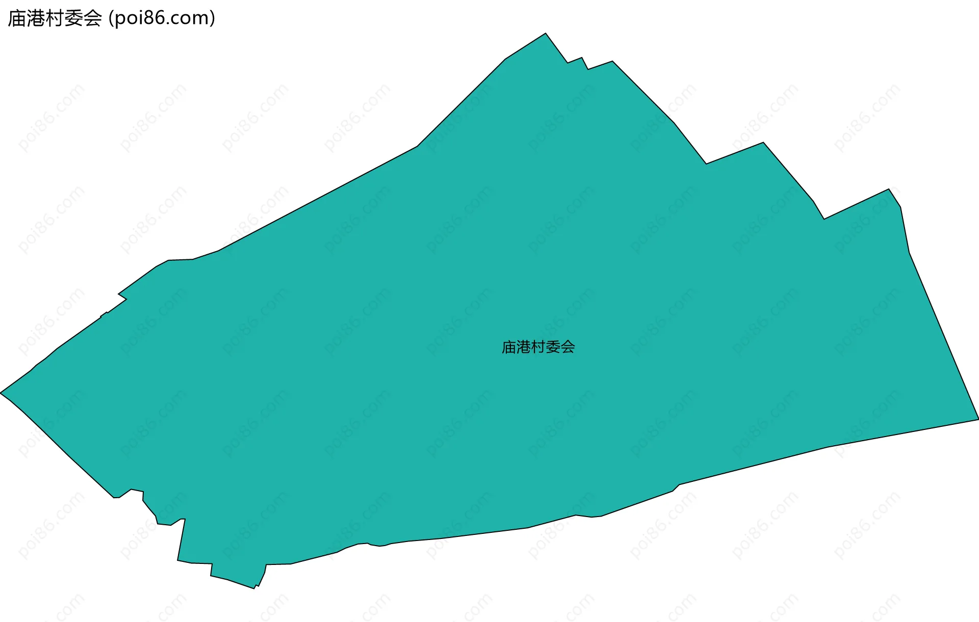 庙港村委会边界地图
